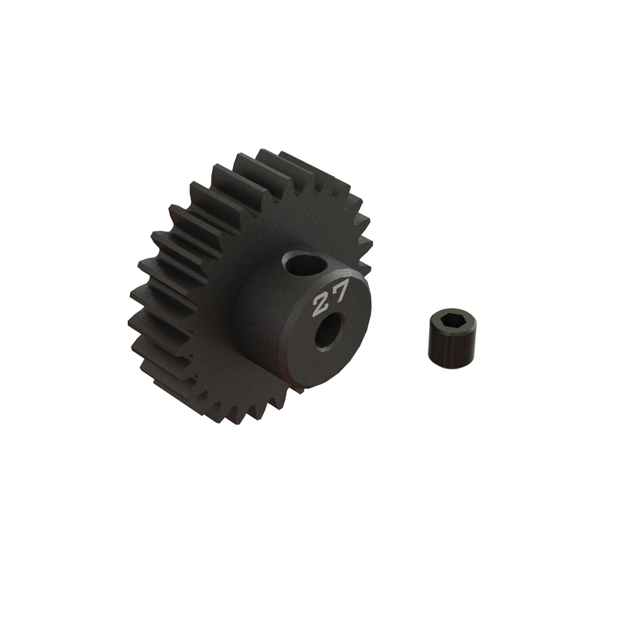 Arrma 27T 0.8Mod 1/8&quot; Bore CNC Steel Pinion Gear (Z-ARA311089)