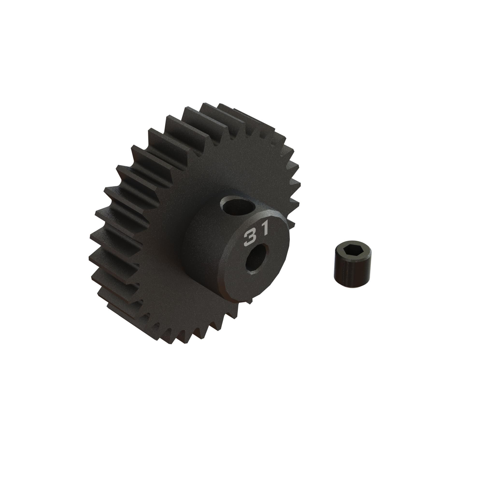 Arrma 31T 0.8Mod 1/8&quot; Bore CNC Steel Pinion Gear (Z-ARA311093)