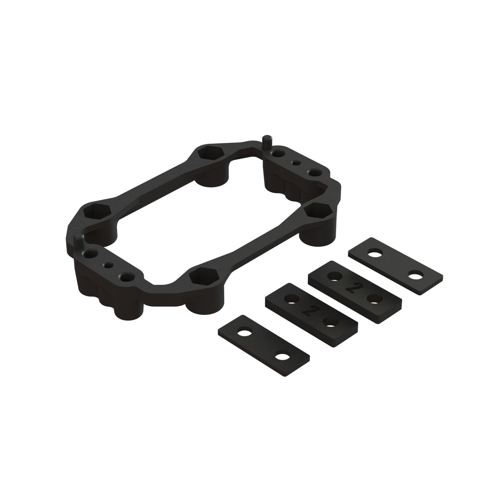 Arrma Aluminum Servo Mount Plastic Holder Set (Z-ARA320650)