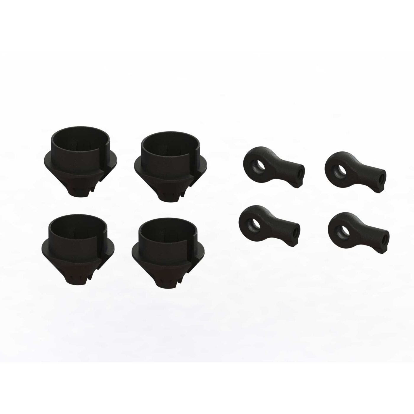 Arrma HD Shock Rod End and Spring Cup Set (2 Pairs) (Z-ARA330608)