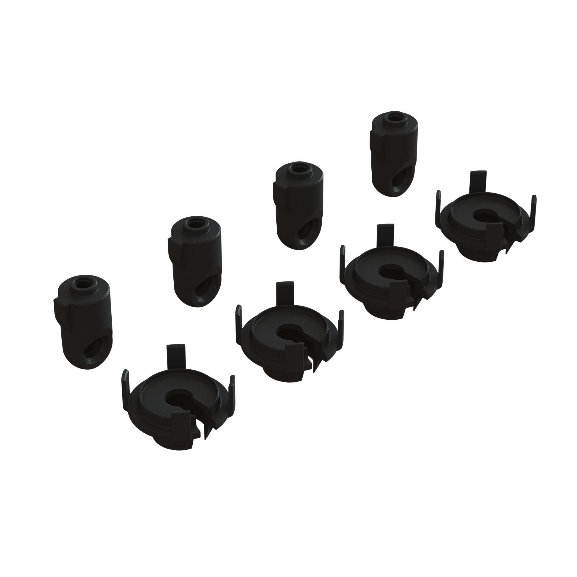 Arrma Shock Rod End &amp; Spring Perch Set (4 Shocks) (Z-ARA330740)