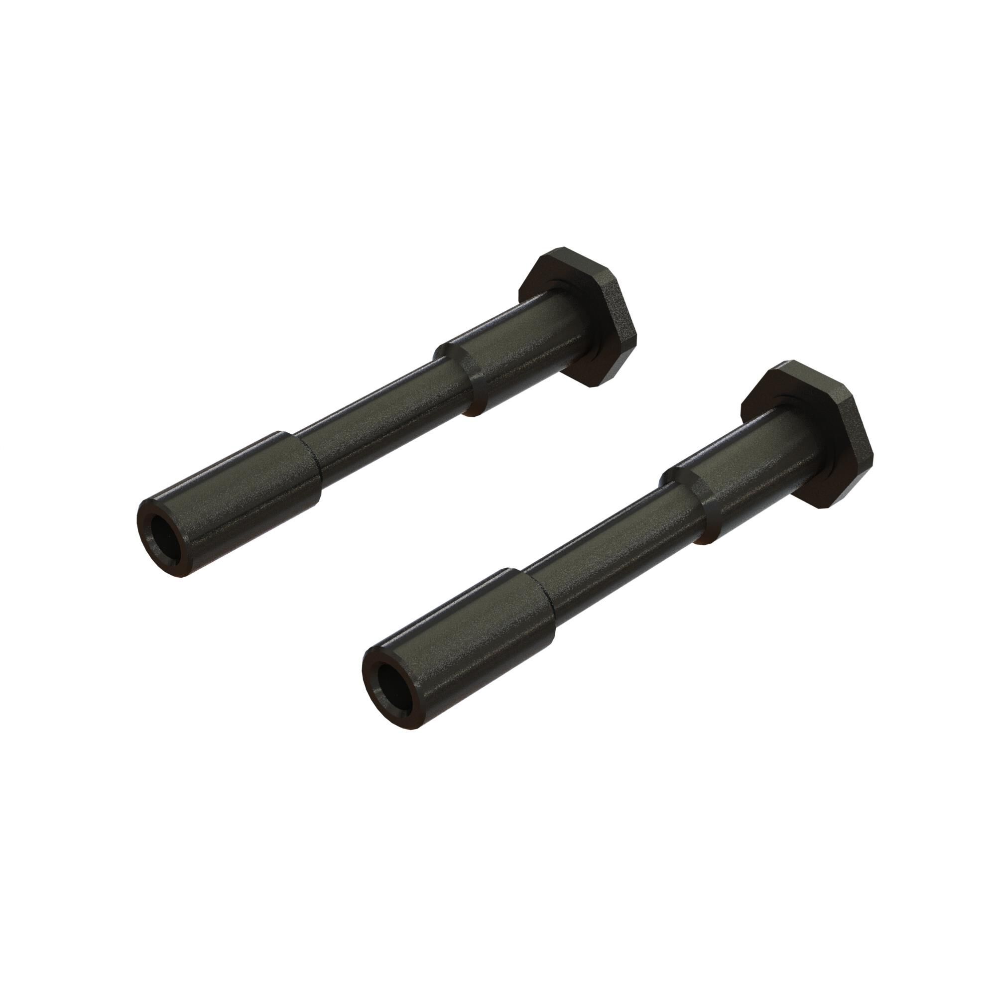 Arrma Steel Steering Post 6x42mm Black (2) (Z-ARA340186)
