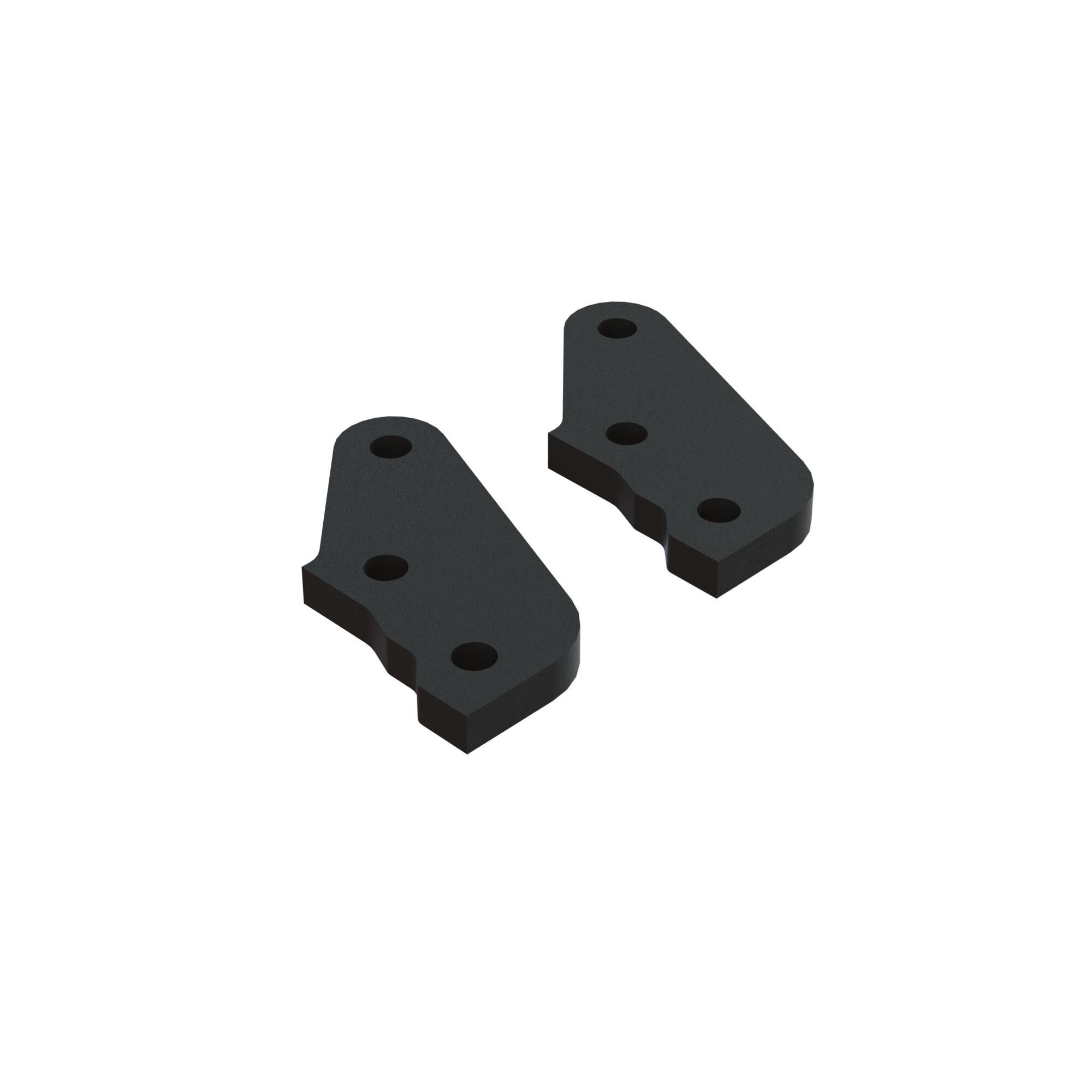 Arrma Aluminum Steering Plate Black (2) (Z-ARA340188)