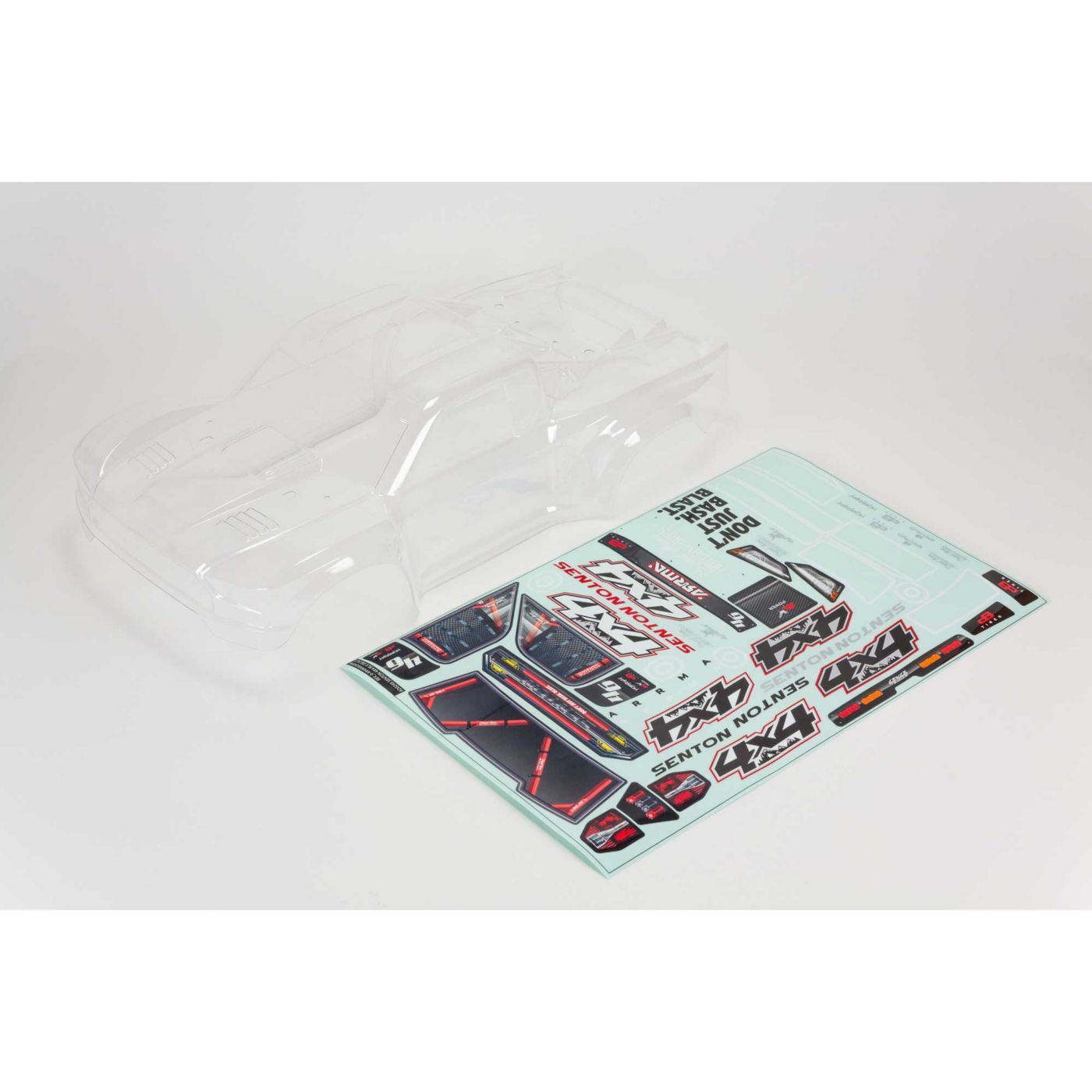 Arrma Senton 4X4 Clear Body w/Decals And Window Masks (Z-ARA402313)
