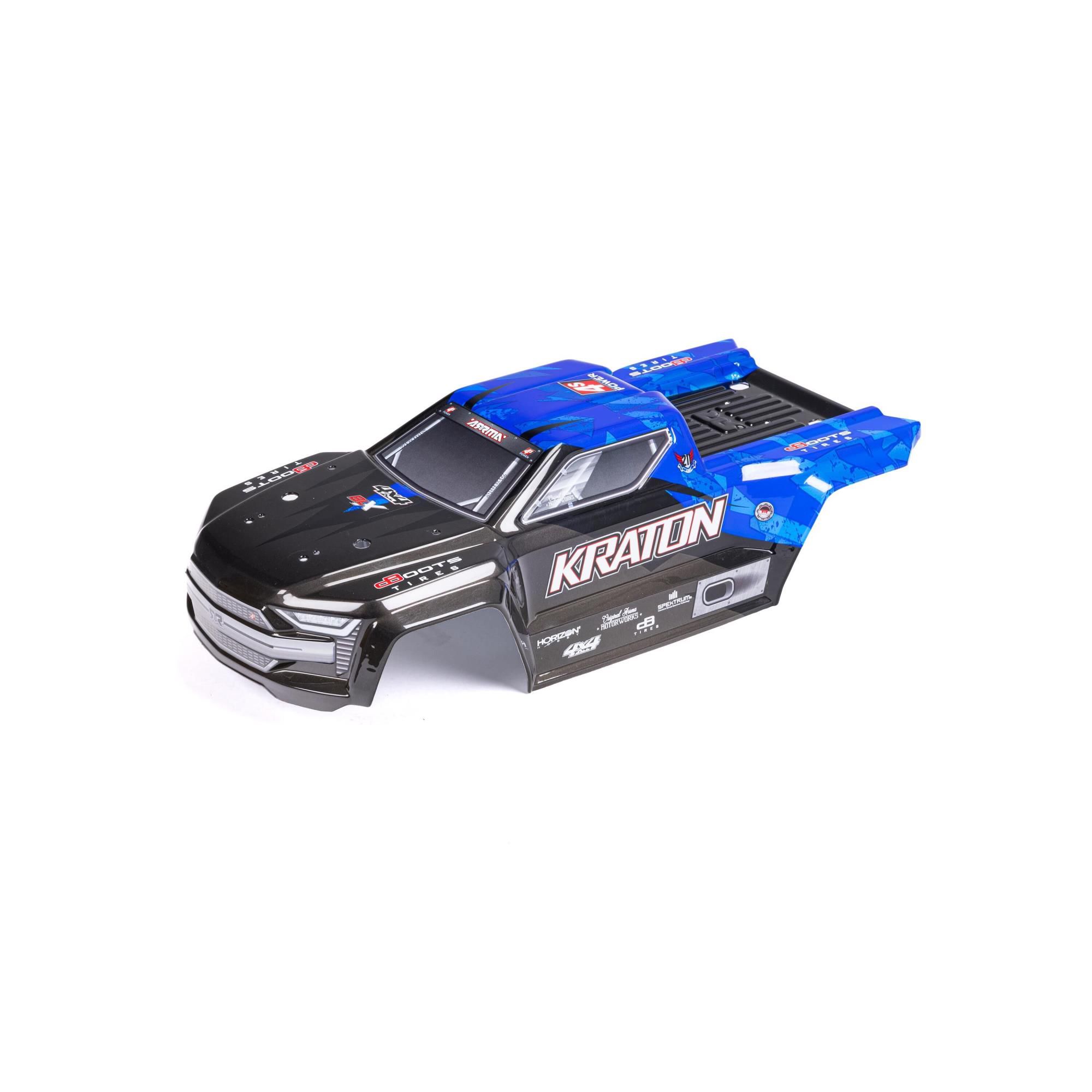 Arrma 1/10 Painted Body, Black/Blue: KRATON 4X4 4S BLX (Z-ARA402329)