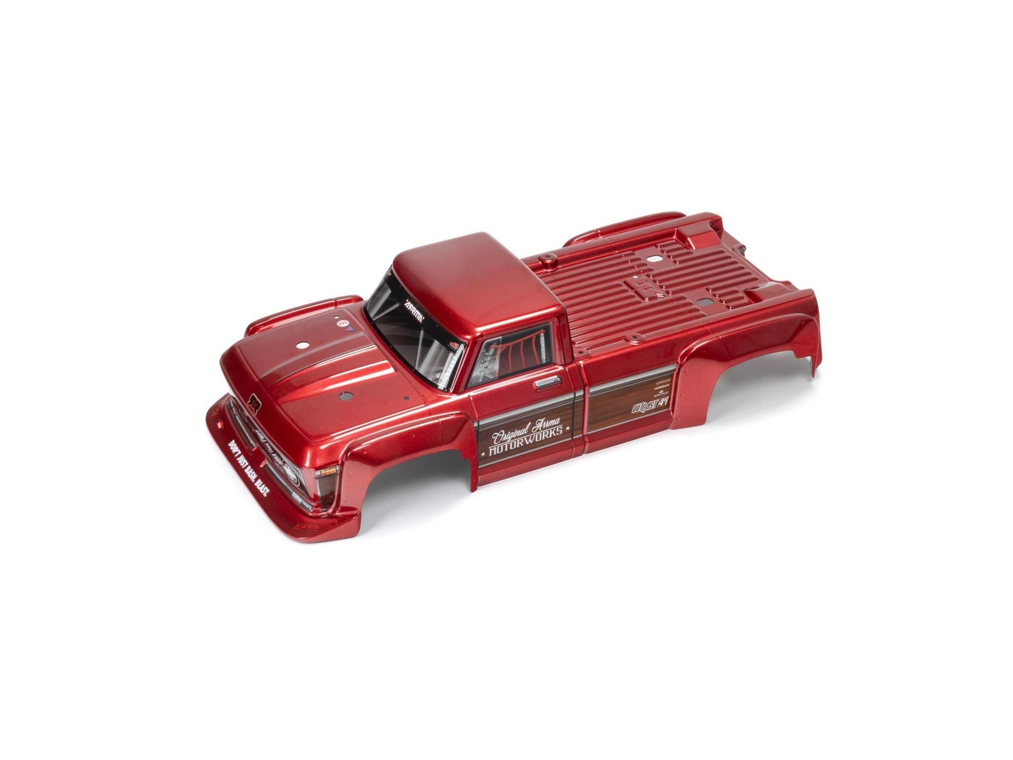 Arrma Outcast 4x4 BLX Painted Decaled Trimmed Body (Red) (Z-ARA402361)