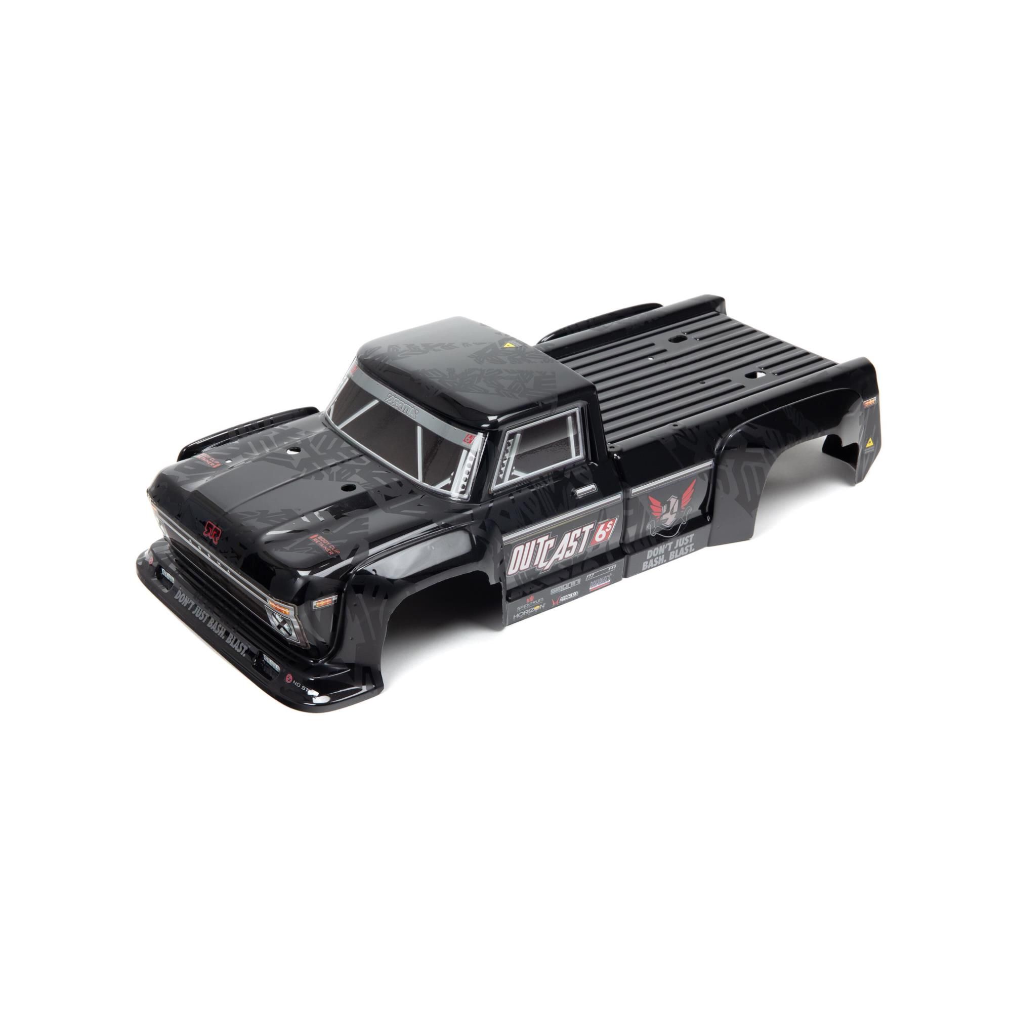 Arrma Outcast 6S Blx Painted Decaled Trimmed Body Black (Z-ARA406160)
