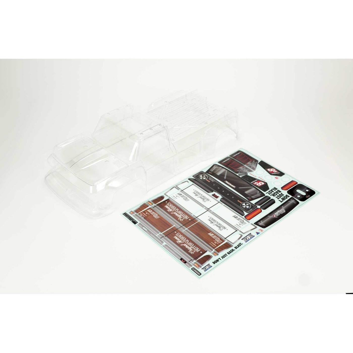 Arrma Outcast 8S Clear Bodyshell (Inc. Decals) (Z-ARA409006)