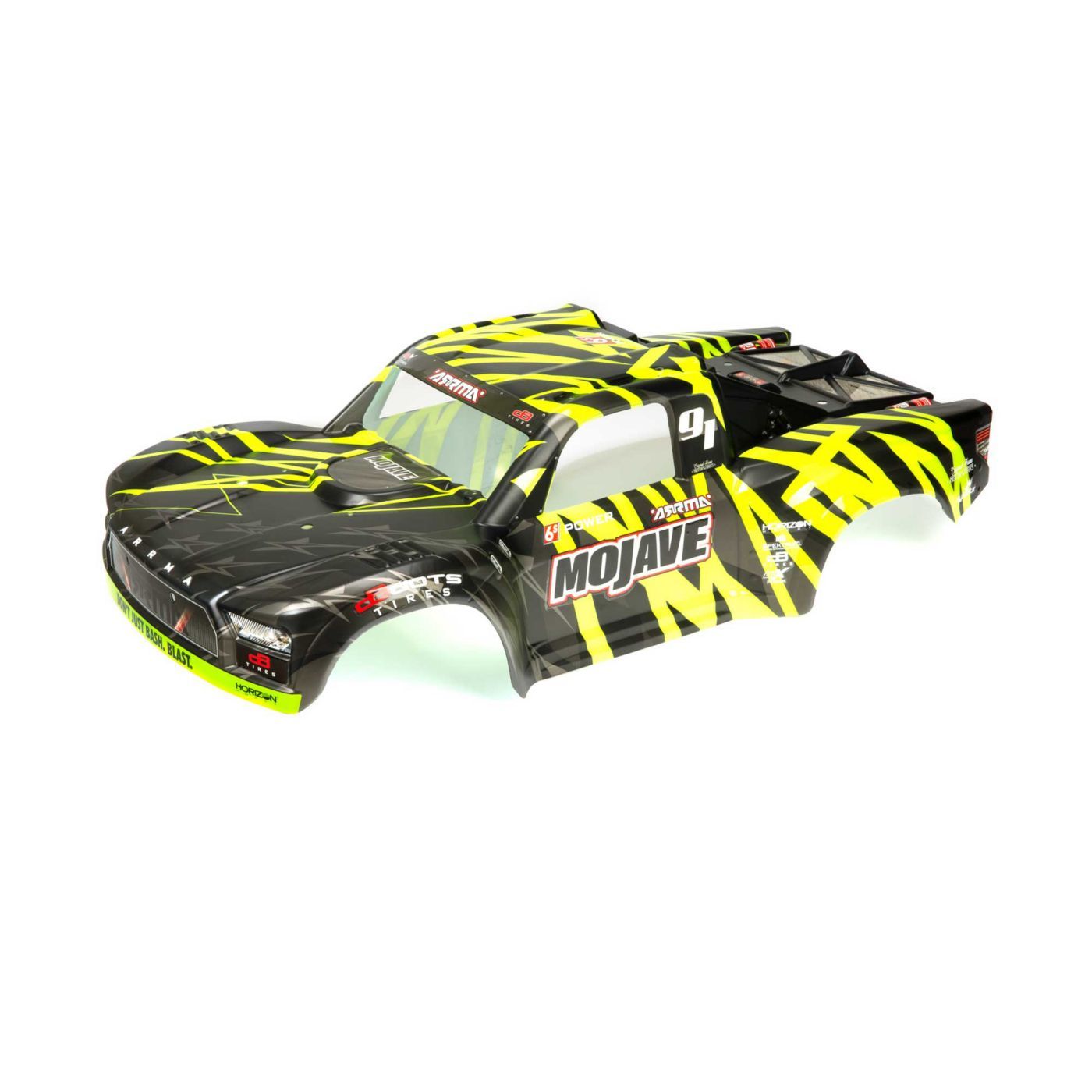 Arrma MOJAVE 6S BLX Finished Body (Black/Green) (Z-ARA411002)