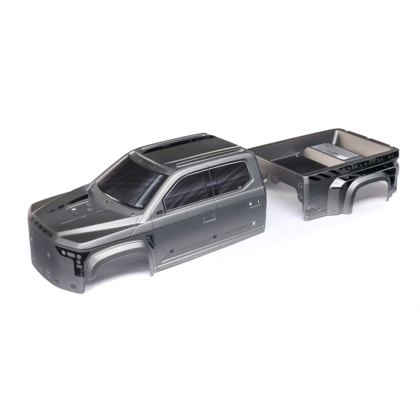 Arrma BIG ROCK 6S BLX Painted Decaled Trimmed Body, Gunmetal (Z-ARA411026)