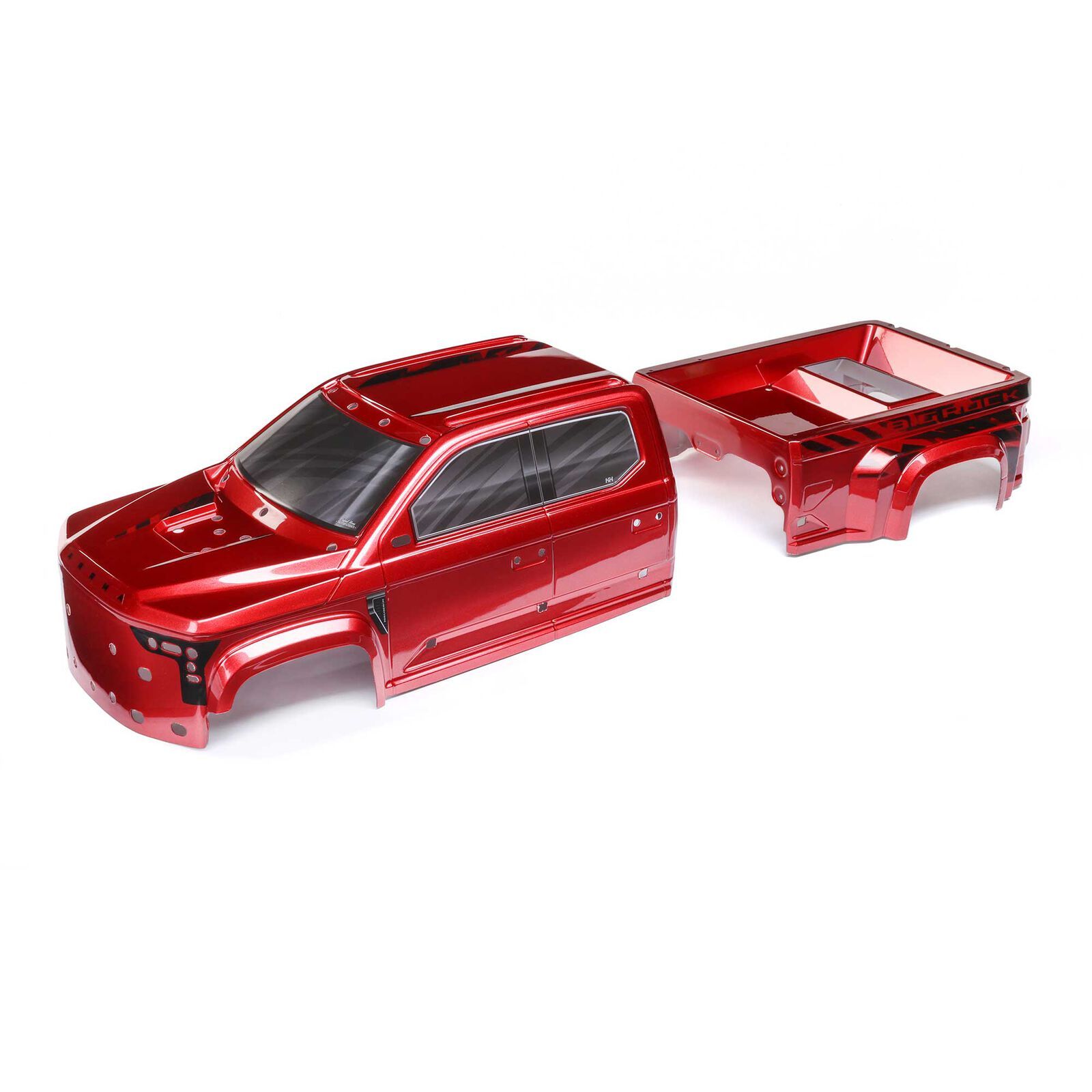 Arrma BIG ROCK 6S BLX Painted Decaled Trimmed Body, Red (Z-ARA411027)