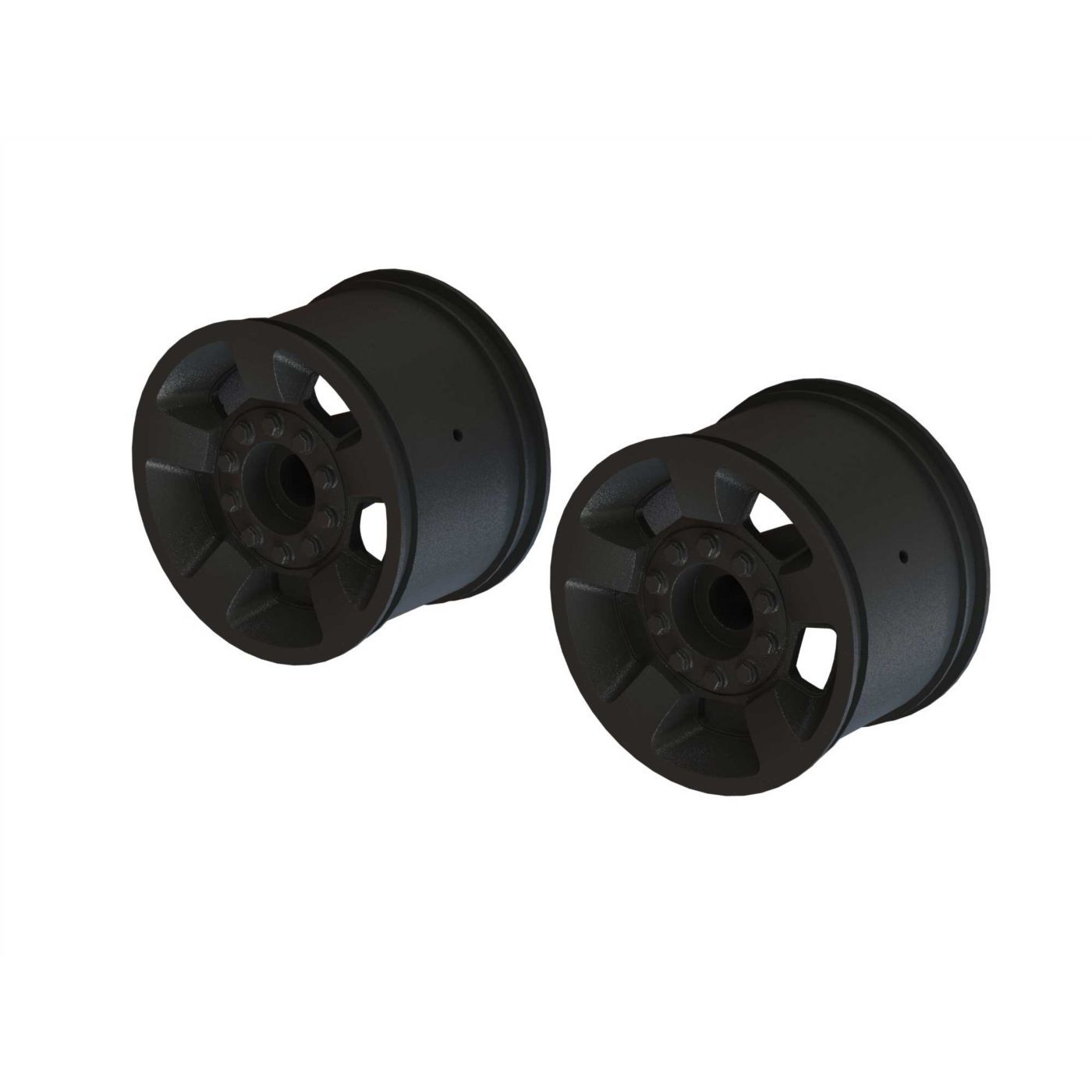 Arrma 2.8&quot; Wheel 14mm Hex (Black/2) (Z-ARA510116)