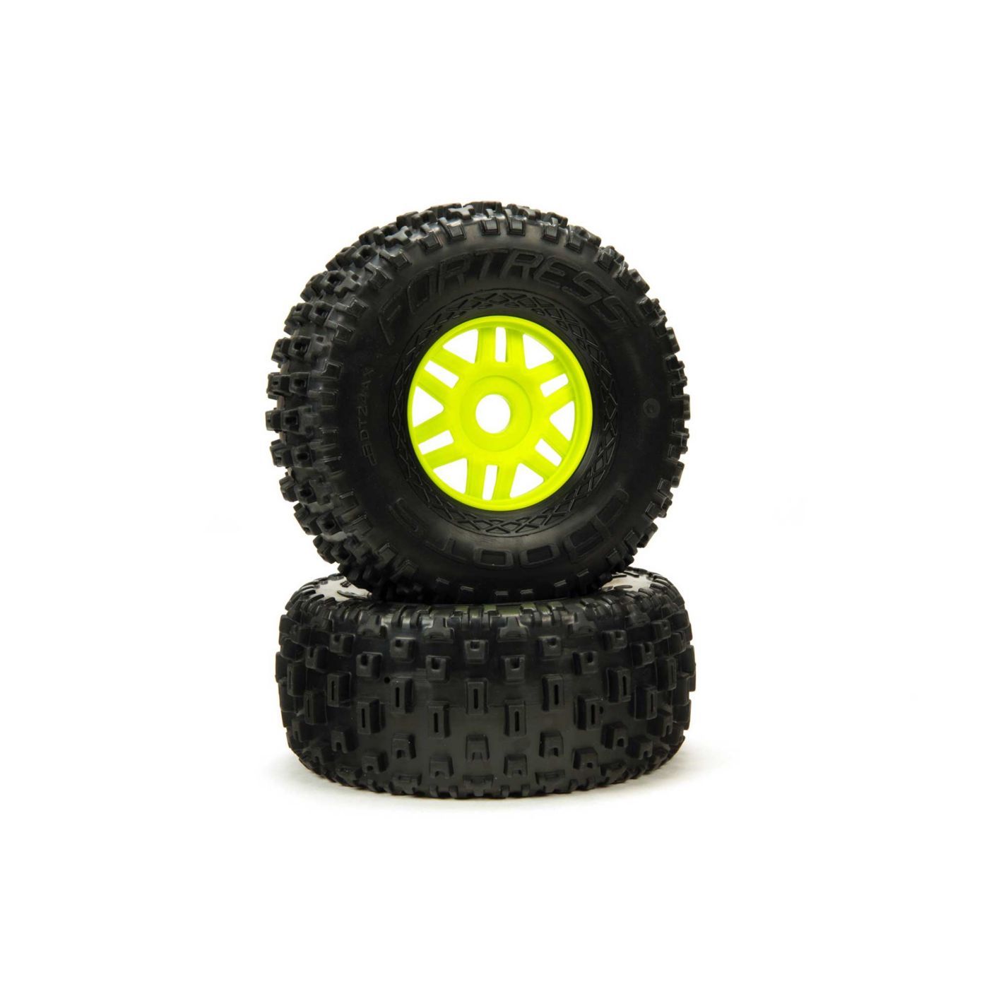 Arrma dBoots &#039;Fortress&#039; Tyre Set Glued Green (Pair) (Z-ARA550068)