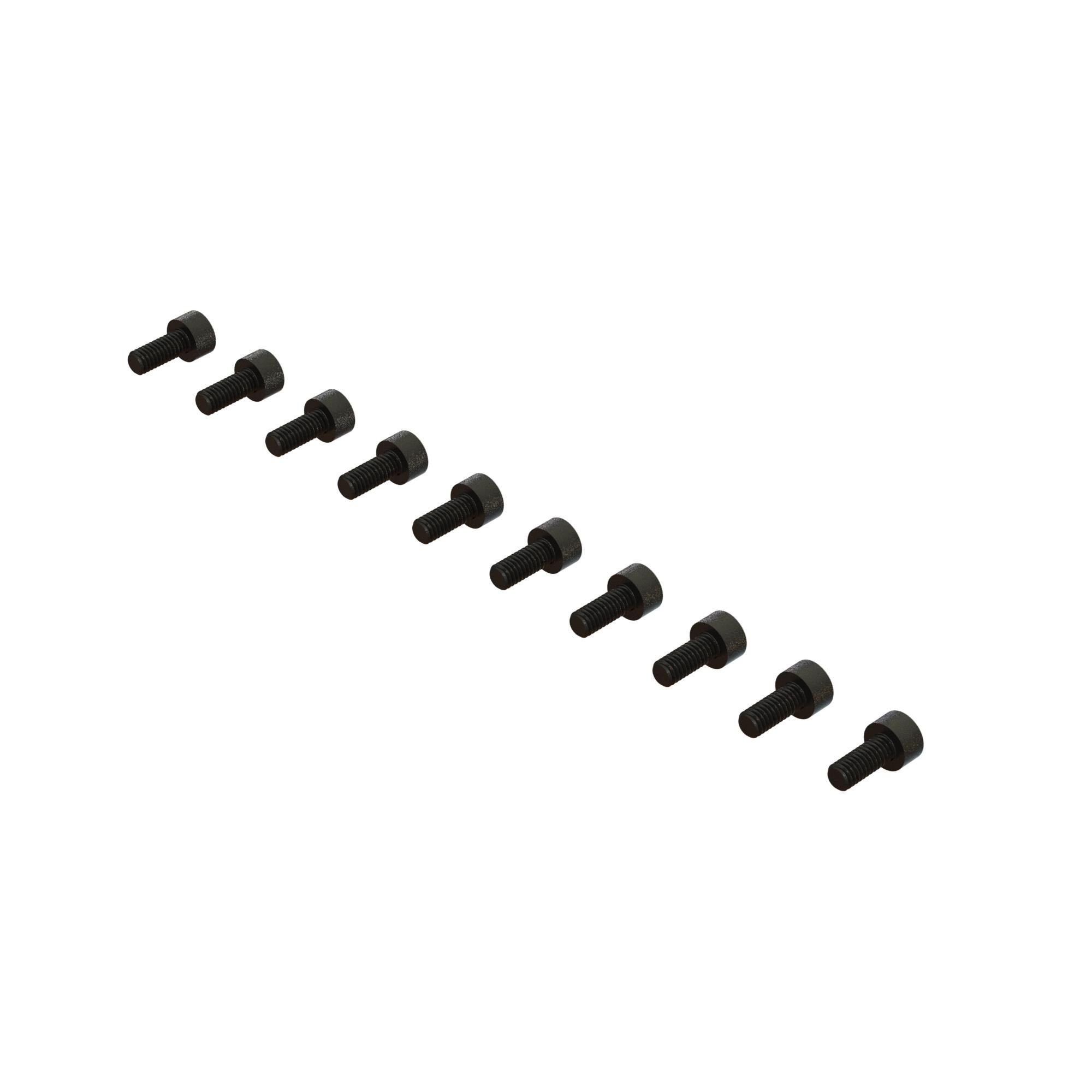 Arrma Cap Head Hex Machine Screw, M2.5x6mm (10) (Z-ARA702008)