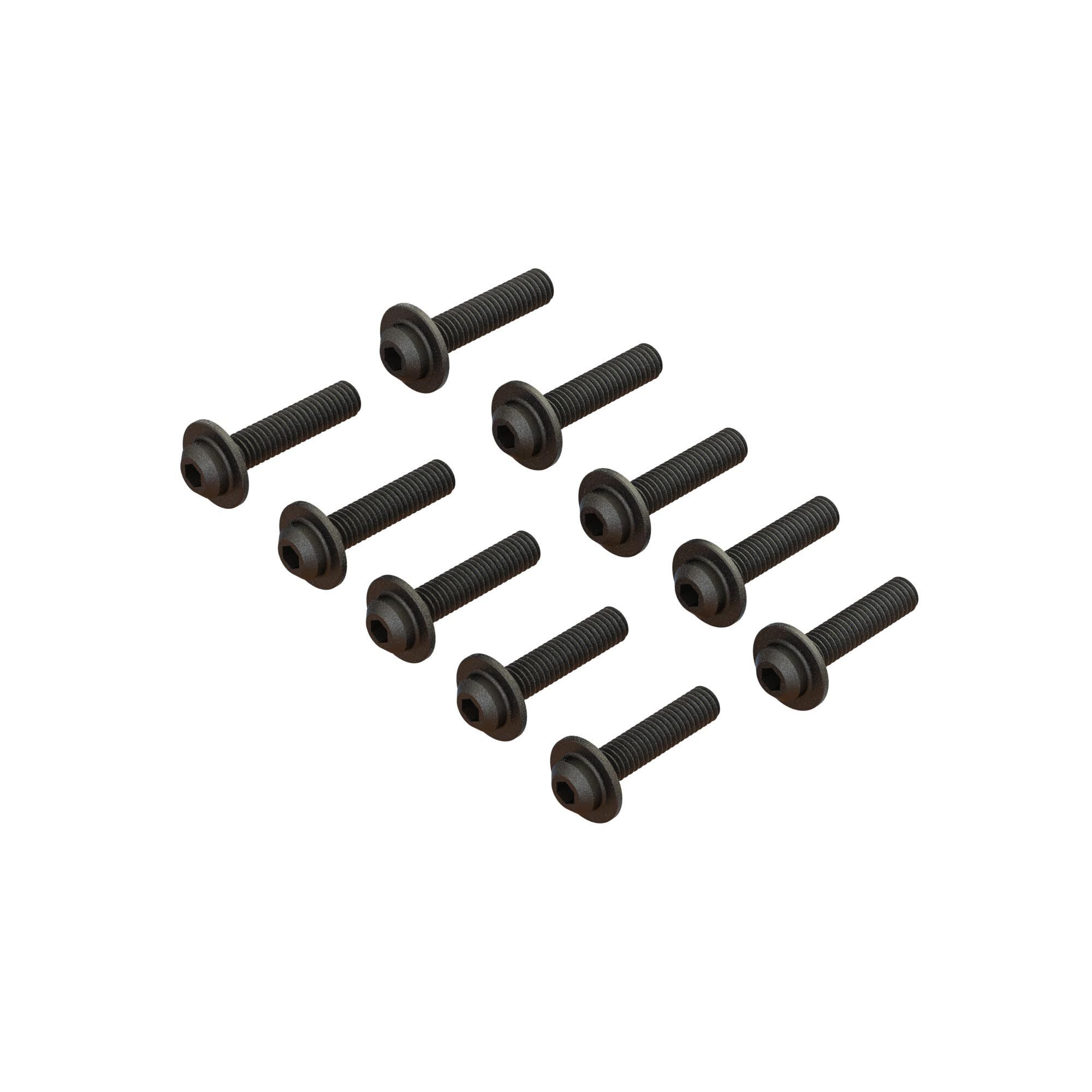 Arrma BUTTON HEAD SCREW FLANGED M4x18mm V2 (Z-ARA721418)
