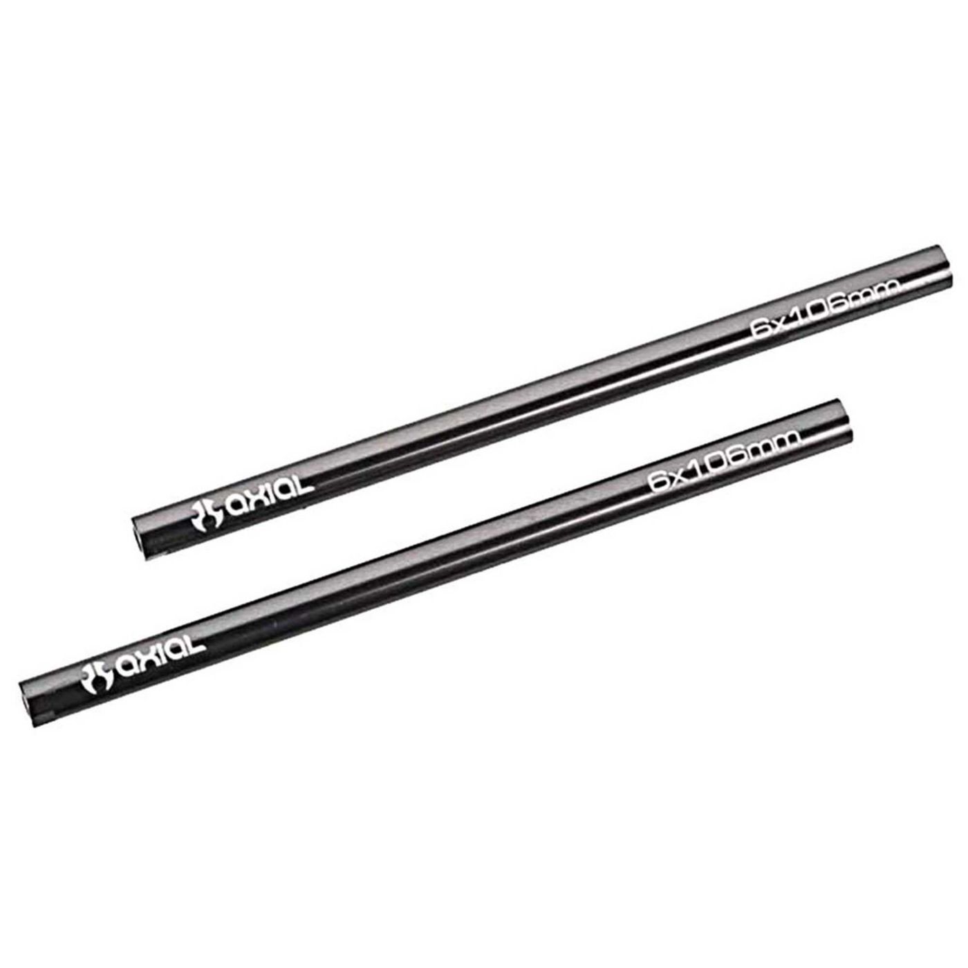 Axial Threaded Alum Pipe 6x106mm Grey (2) (Z-AX30516)