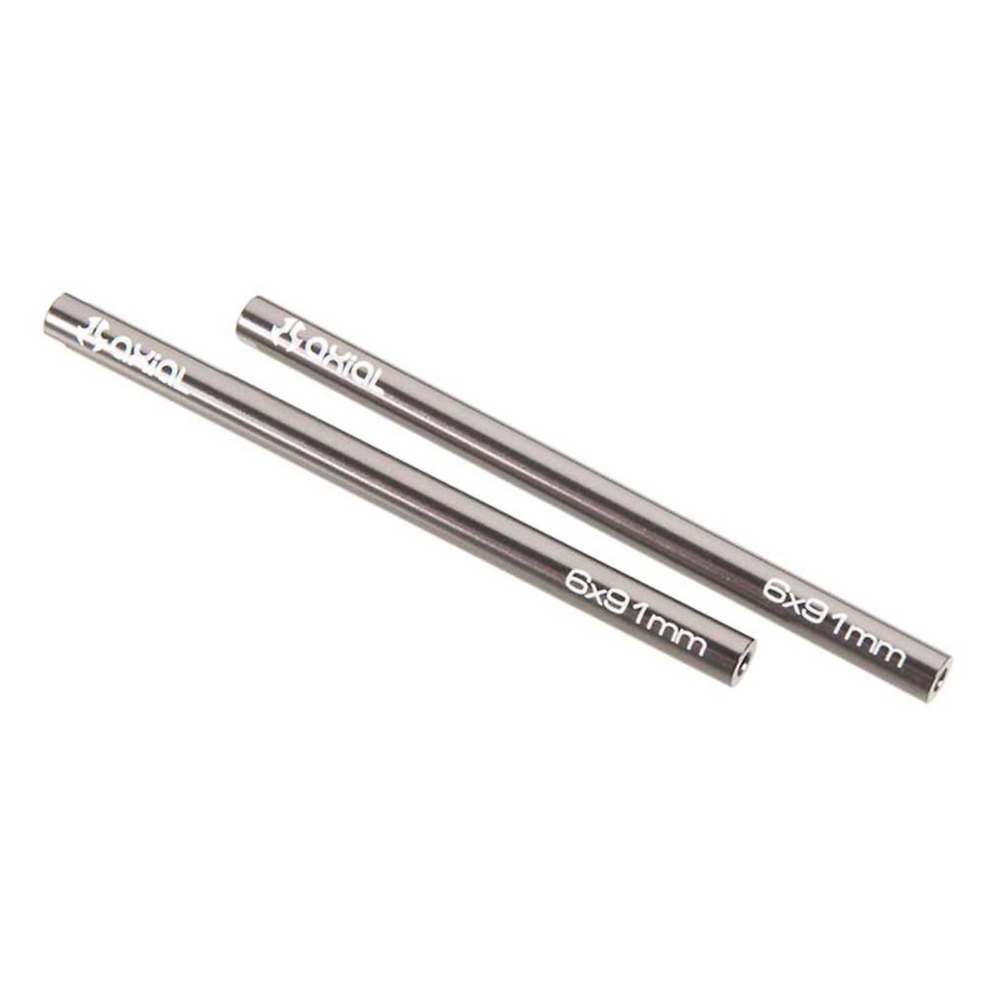Axial Threaded Aluminum Pipe 6x91mm Grey (2) (Z-AX30524)