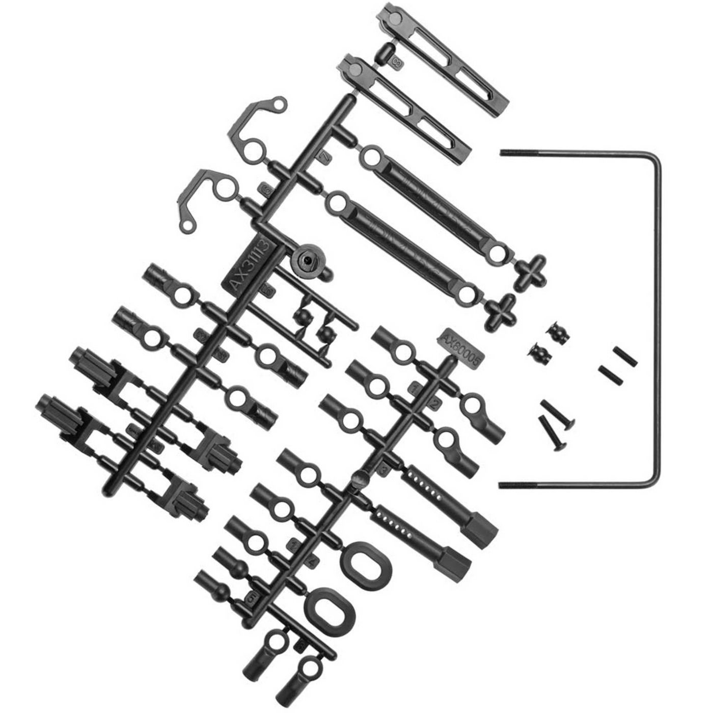 Axial Rear Sway Bar Set Soft RR10 (Z-AX31331)