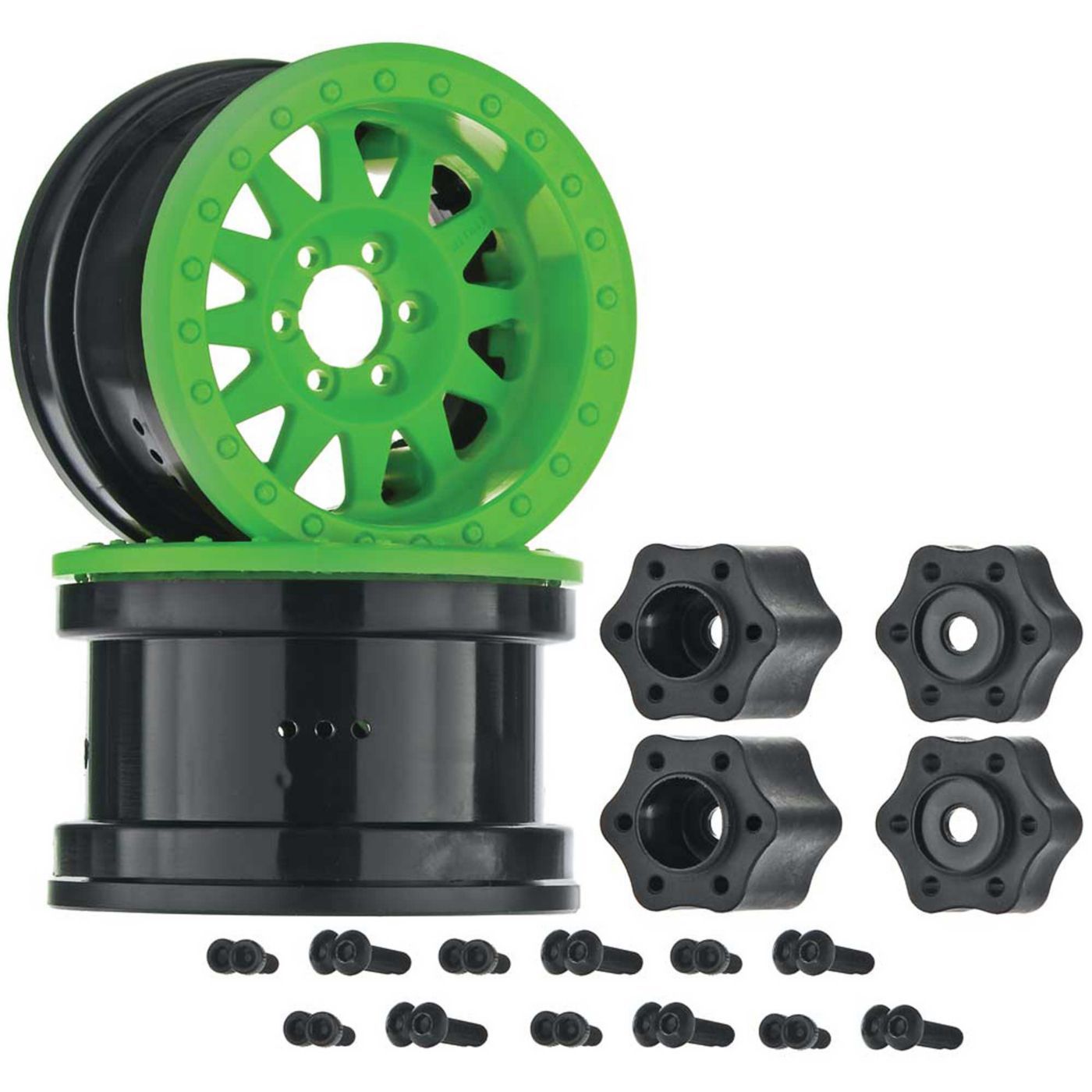 Axial 2.2 Method Beadlock Wheel IFD Green (2) (Z-AX31363)