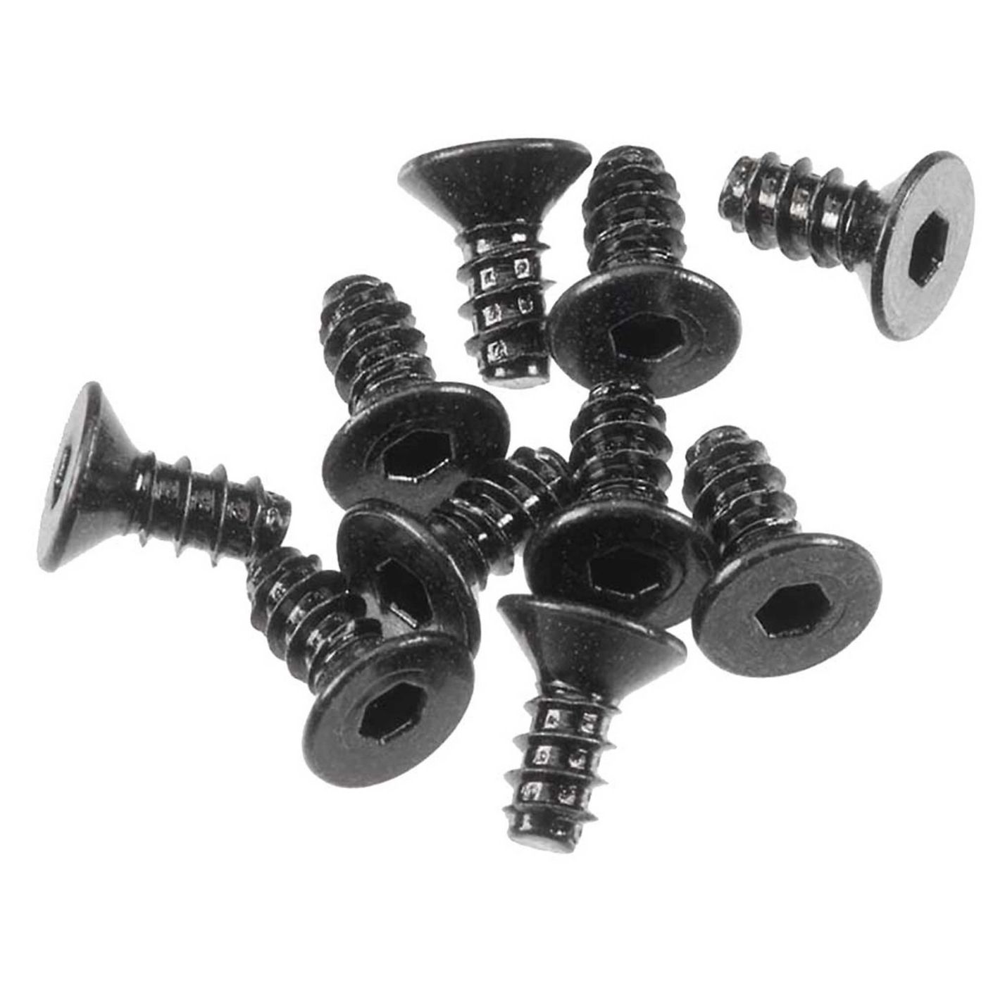 Axial HexScktTapping Flat Hd M2.6x6mm Black (10) (Z-AXA0412)