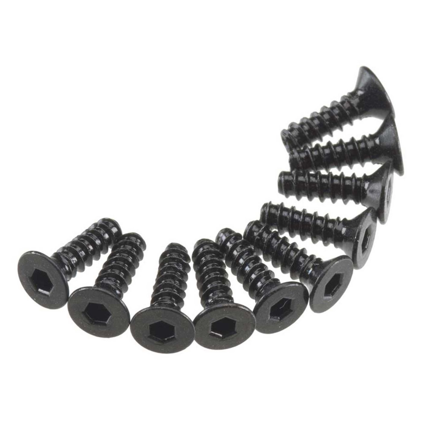 Axial Hex Socket Tap Flat Head M3x10mm Black (10) (Z-AXA465)