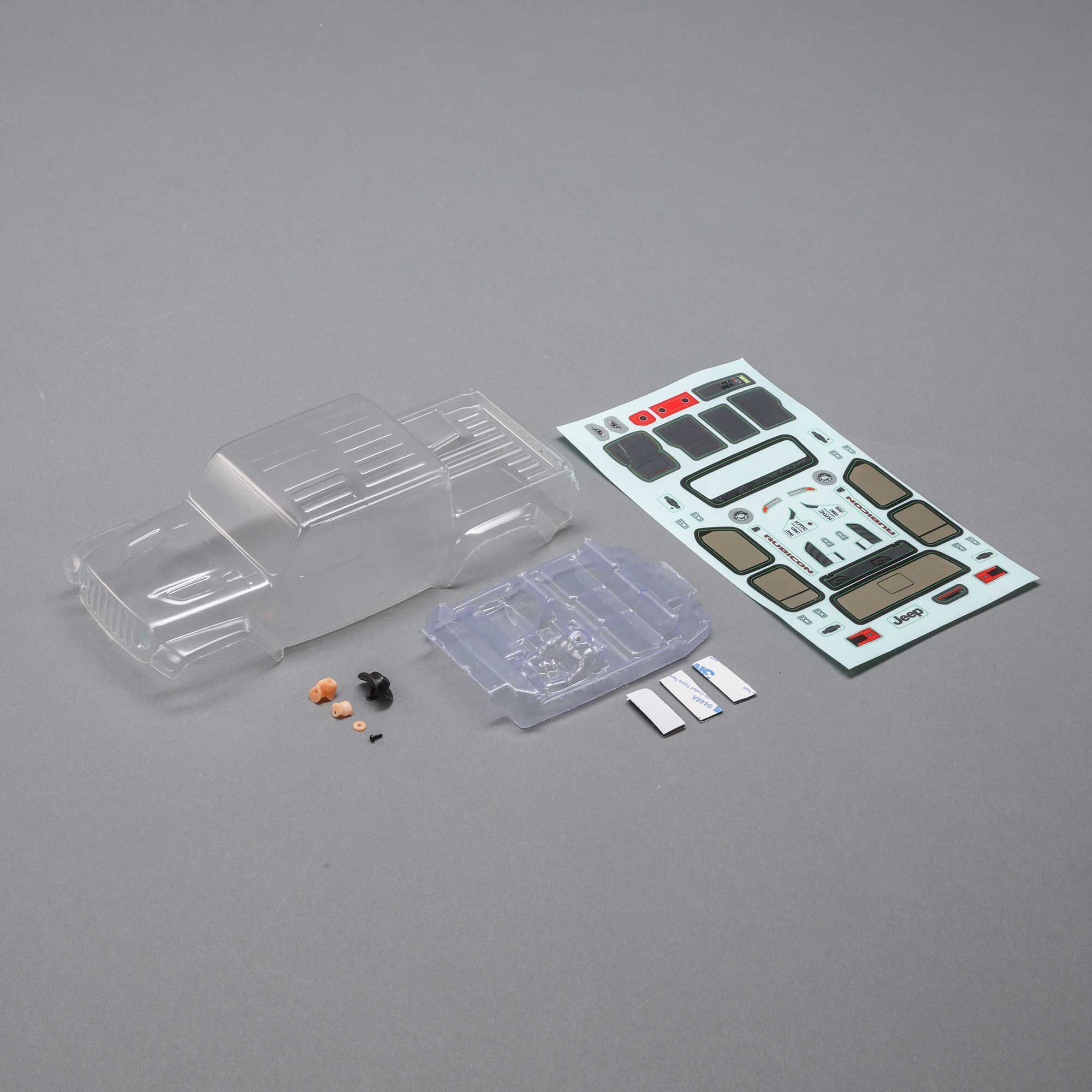 Axial Body Set, Clear: SCX24 Jeep JT Gladiator (Z-AXI200005)
