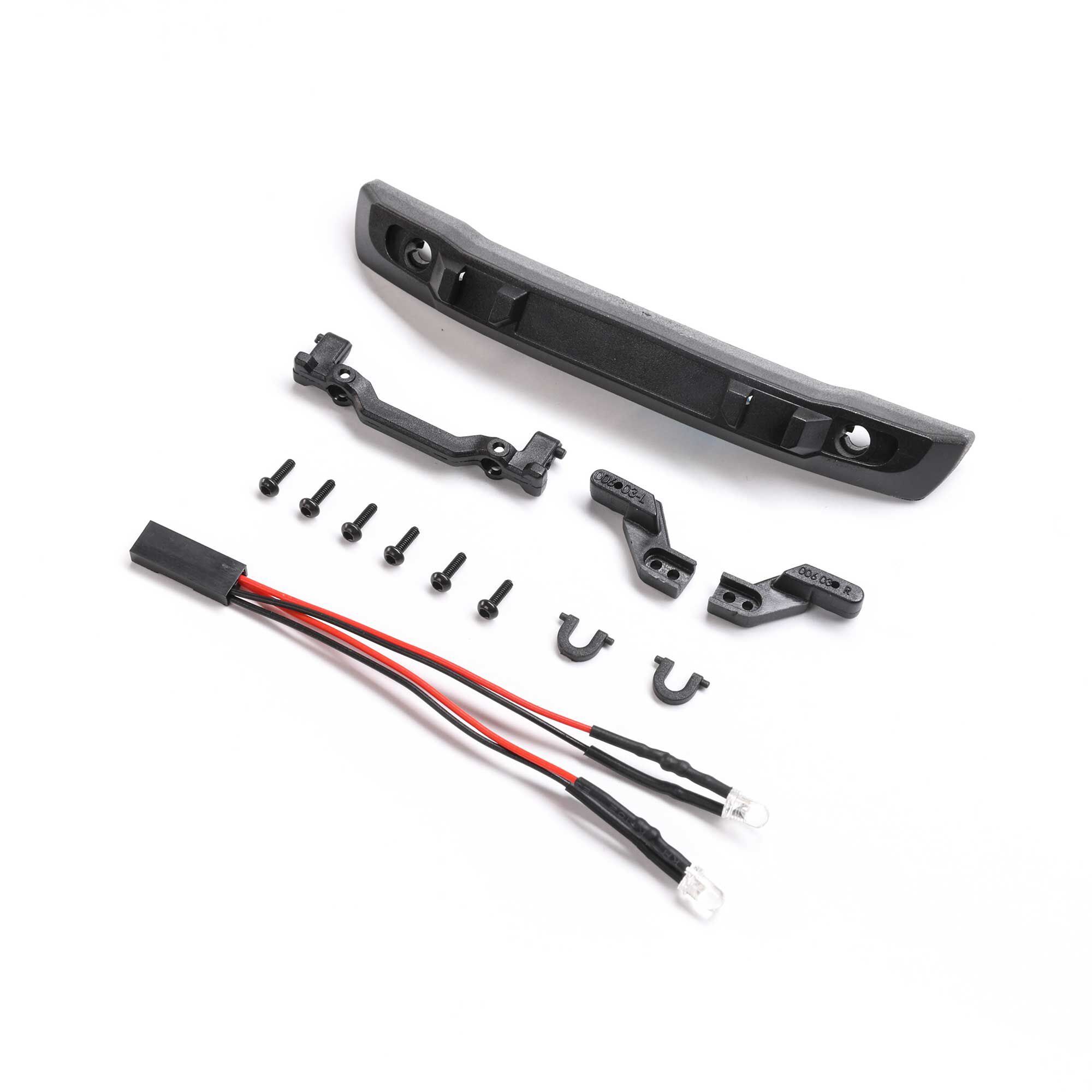 Axial Front Bumper with LED: SCX24 Ford Bronco (Z-AXI200010)