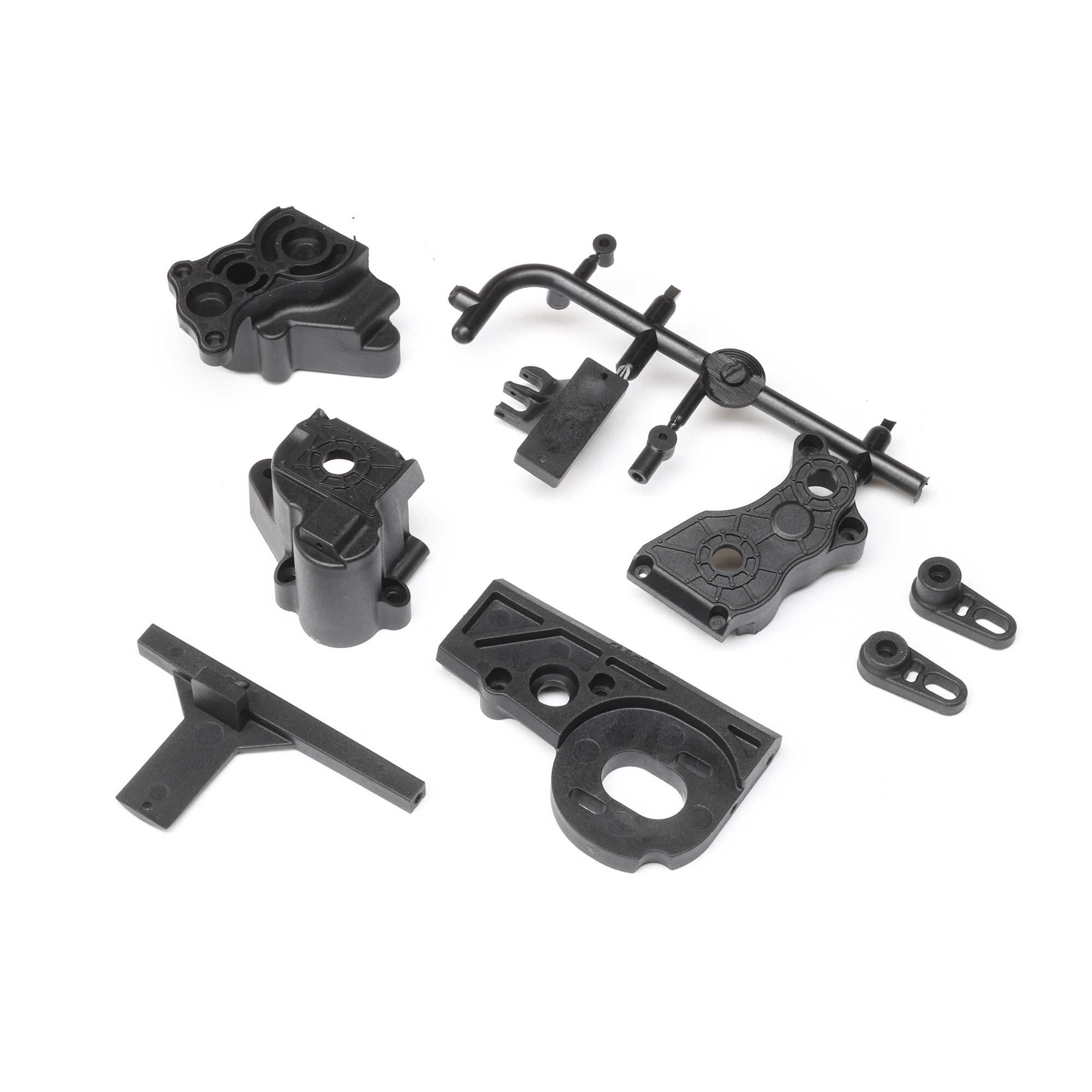 Axial Motor Mount, Trans Case &amp; Linkage: 1/10 SCX10 PRO Comp Scale (Z-AXI232074)