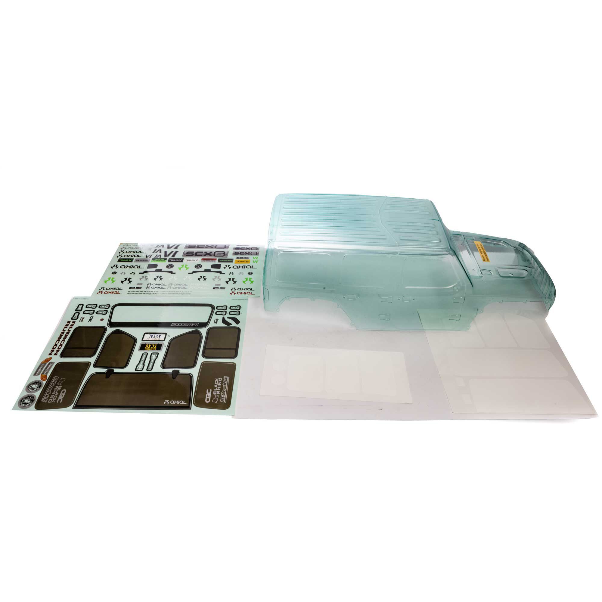 Axial SCX6: Jeep JLU 4dr Wrangler Body (Clear) (Z-AXI250000)