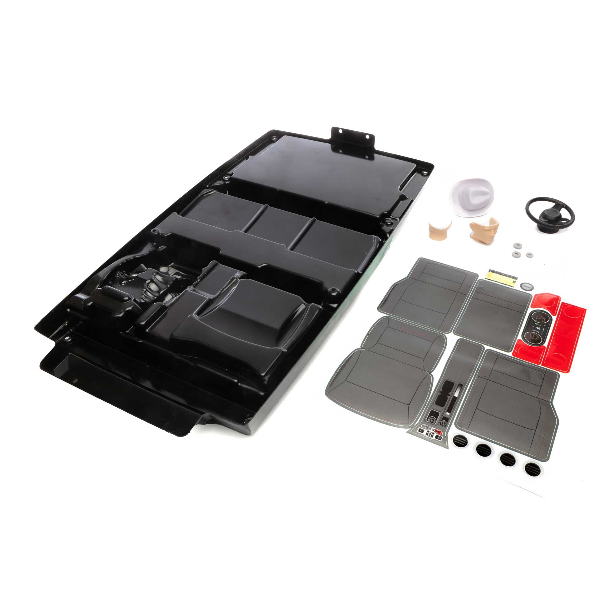 Axial SCX6: Jeep JLU Driver &amp; Interior (Clear) (Z-AXI250006)