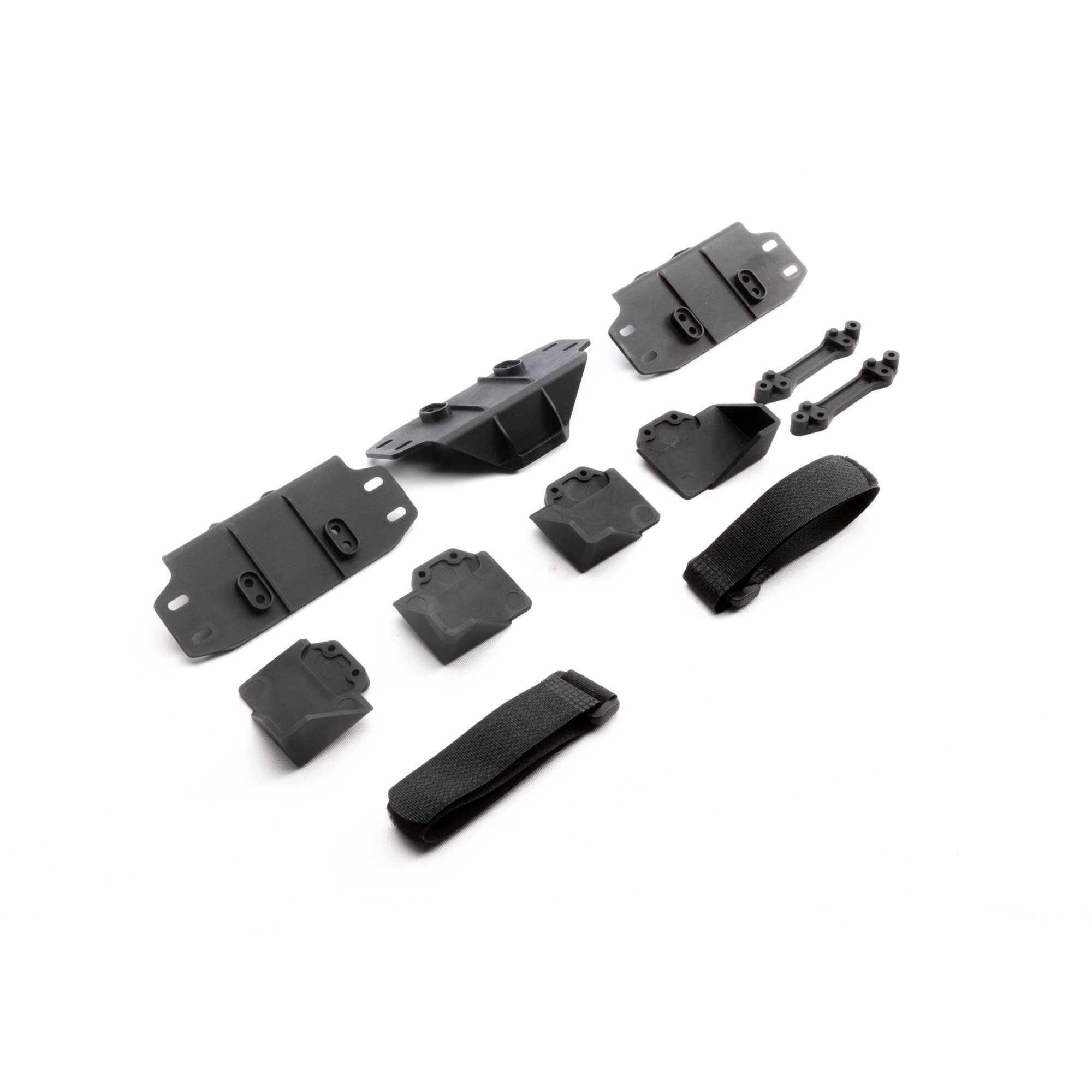 Axial SCX6: Battery Trays &amp; Straps Set (Z-AXI251007)