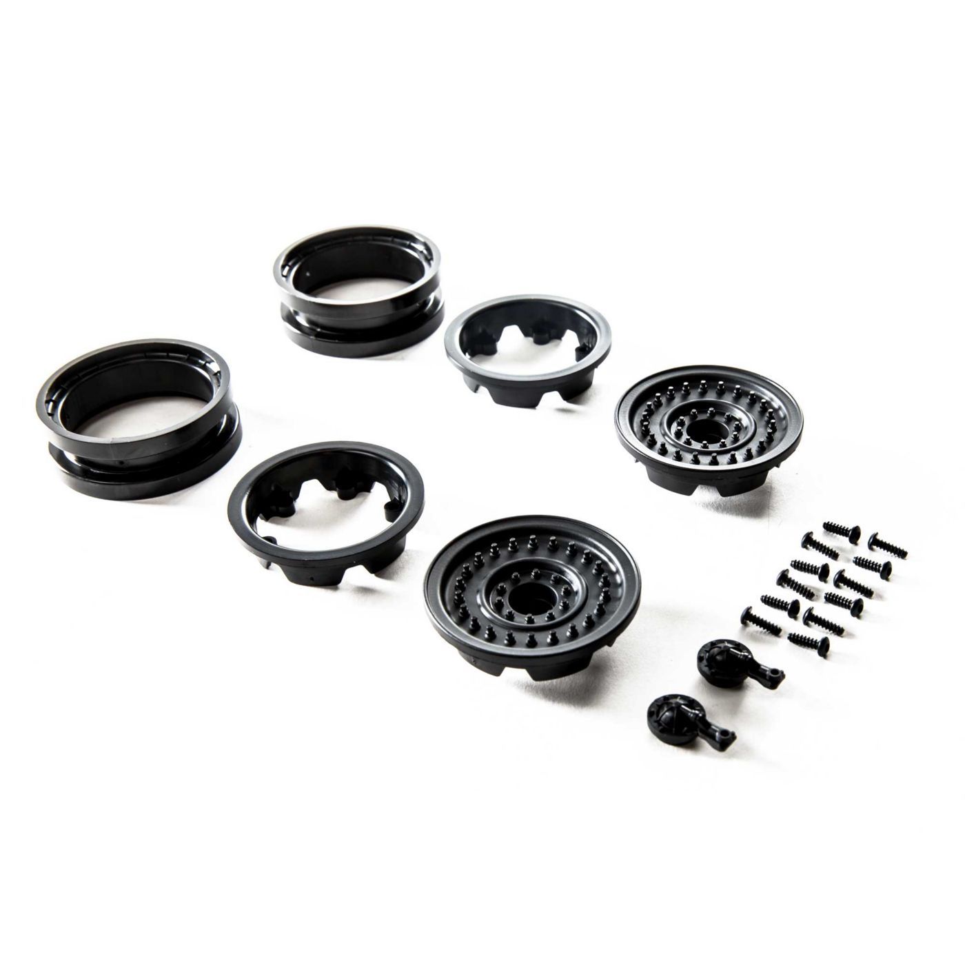 Axial 1.9 MW19 Beadlock Wheels - Black (2pcs) (Z-AXI31629)