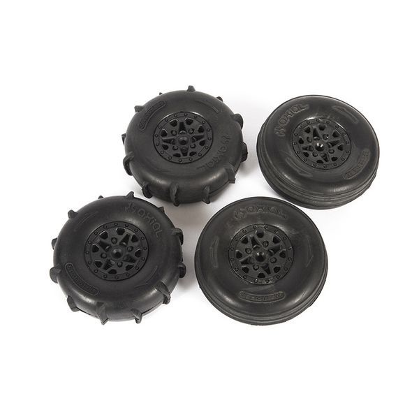 Axial ST28 Razor FR / Paddle RR Tire Set : Yeti Jr. (Z-AXI41000)
