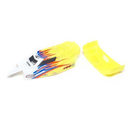 Losi Body &amp; Wing, Yellow/White: Mini-B (Z-LOS210023)