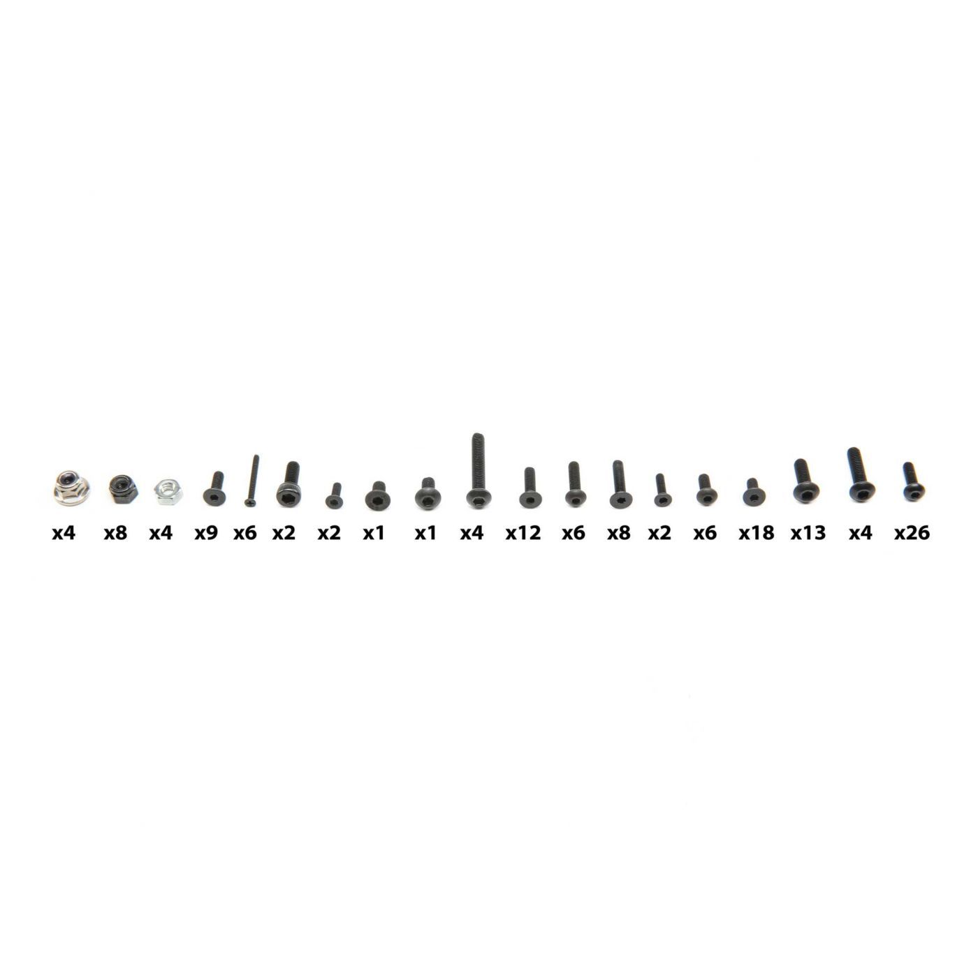 Losi Hardware Set: Mini 8T,DB (Z-LOS216000)