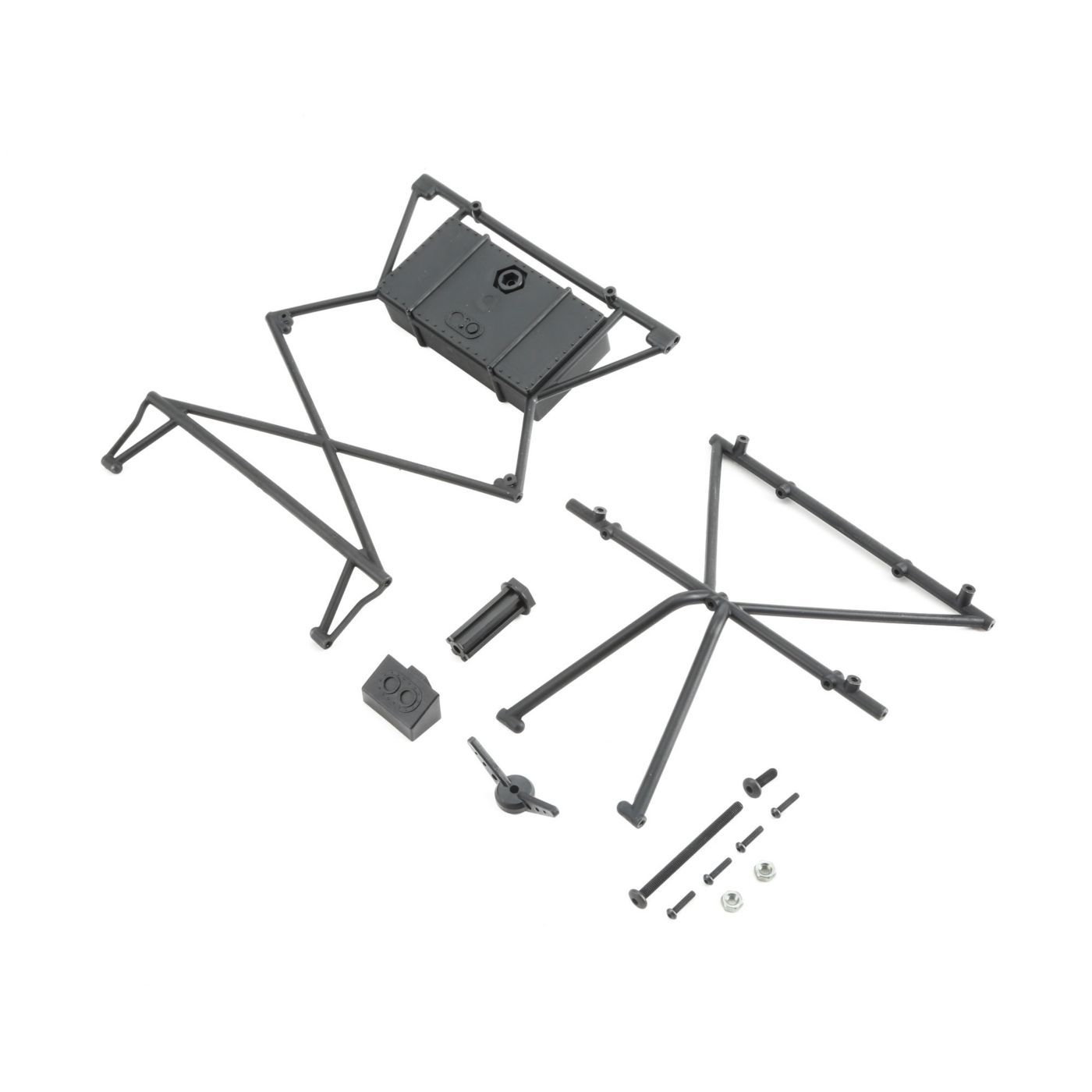 Losi Top Bar, X-Bar,Cover &amp; Tire Mount: Baja Rey (Z-LOS230011)