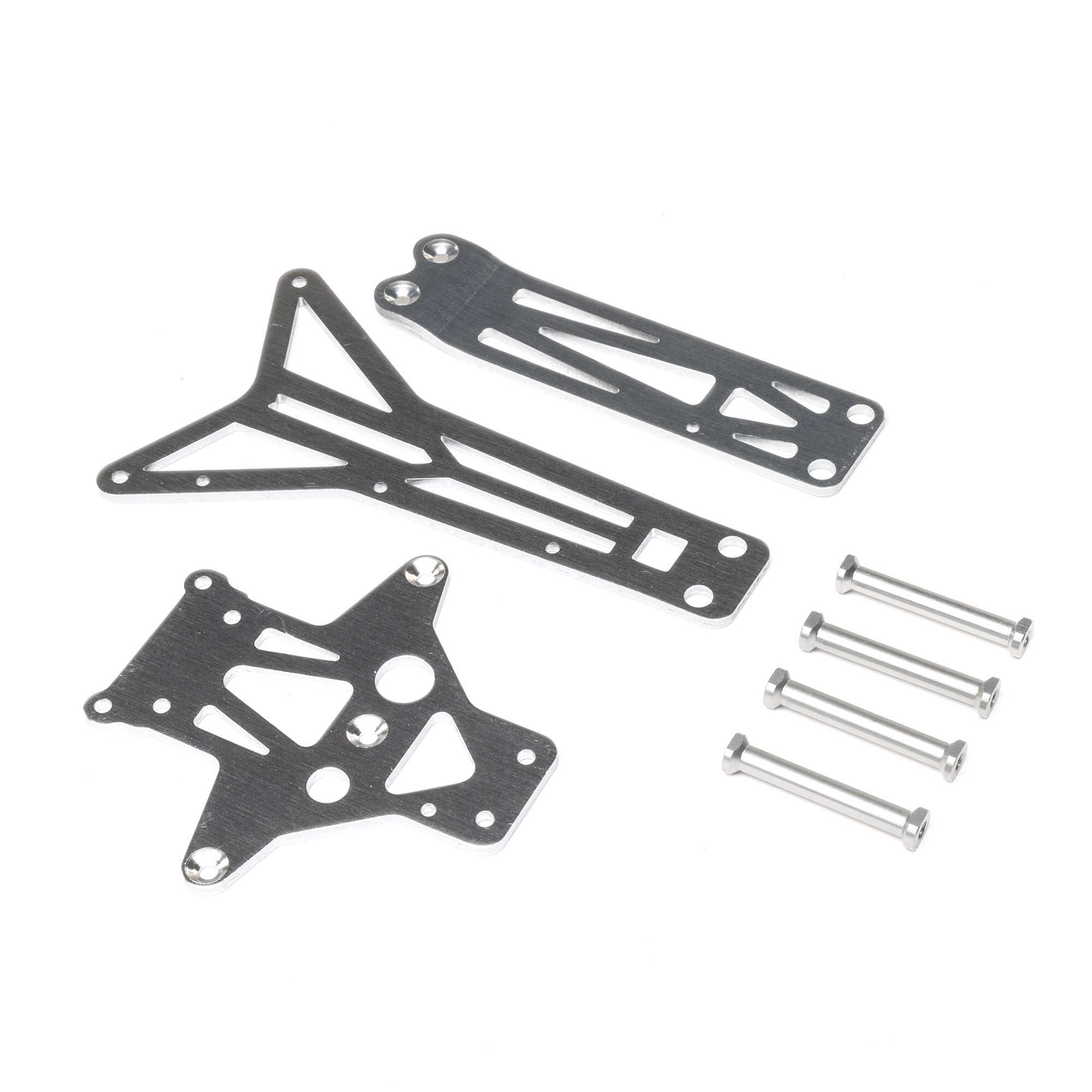 Losi Top Chassis Brace and Standoffs, Front/Rear: RZR Rey (Z-LOS230105)