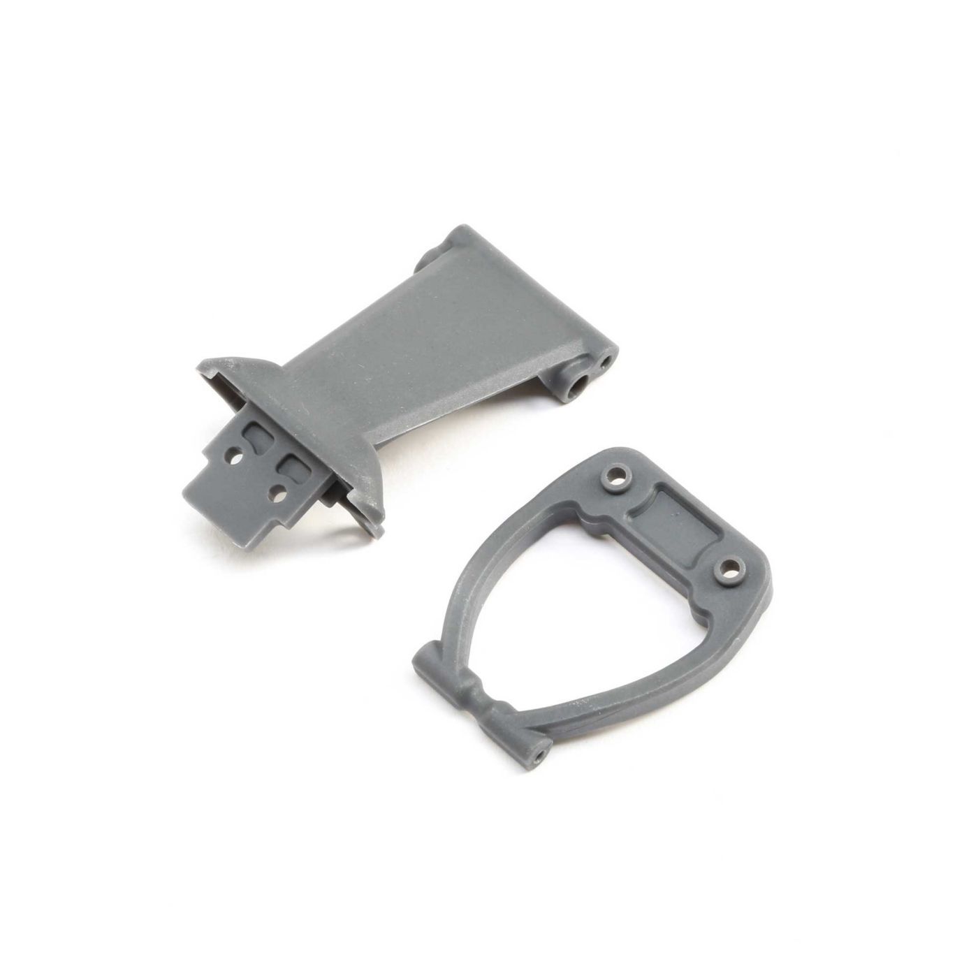 Losi Front Bumper/Skid Plate&amp;Support,Grey: Rock Rey (Z-LOS231040)
