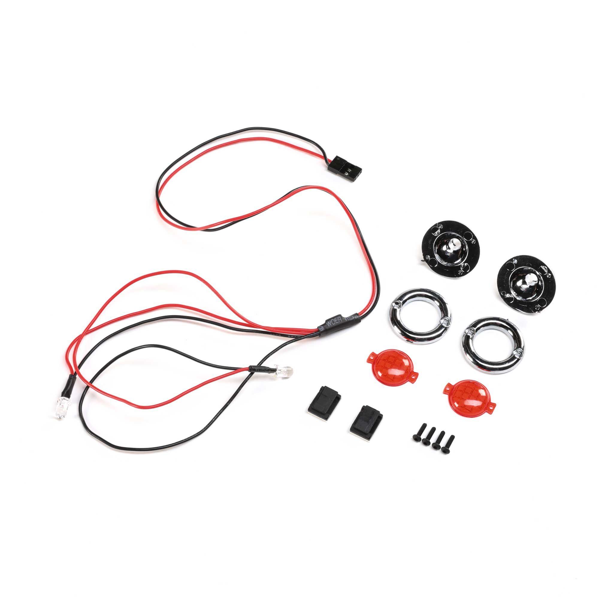 Losi Front LED Headlight Set, Grave Digger: LMT (Z-LOS240015)