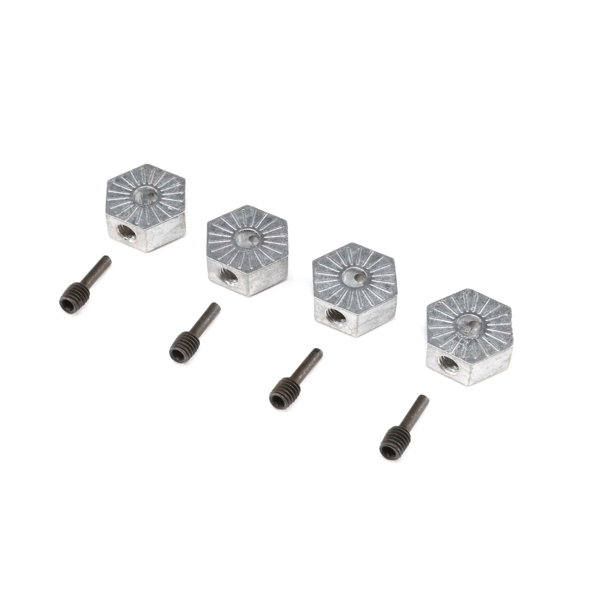 Losi 17mm Hex Adapter w/screwpin (4): LMT (Z-LOS242053)
