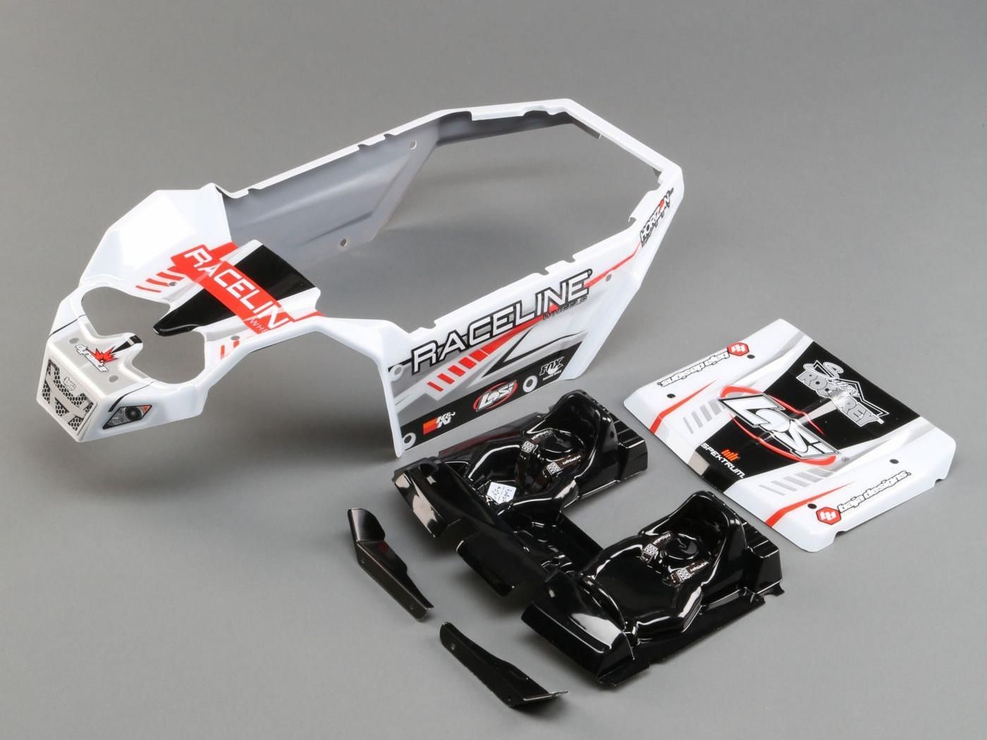 Losi Body Set, Raceline Wheels: SuperRockRey (Z-LOS250037)