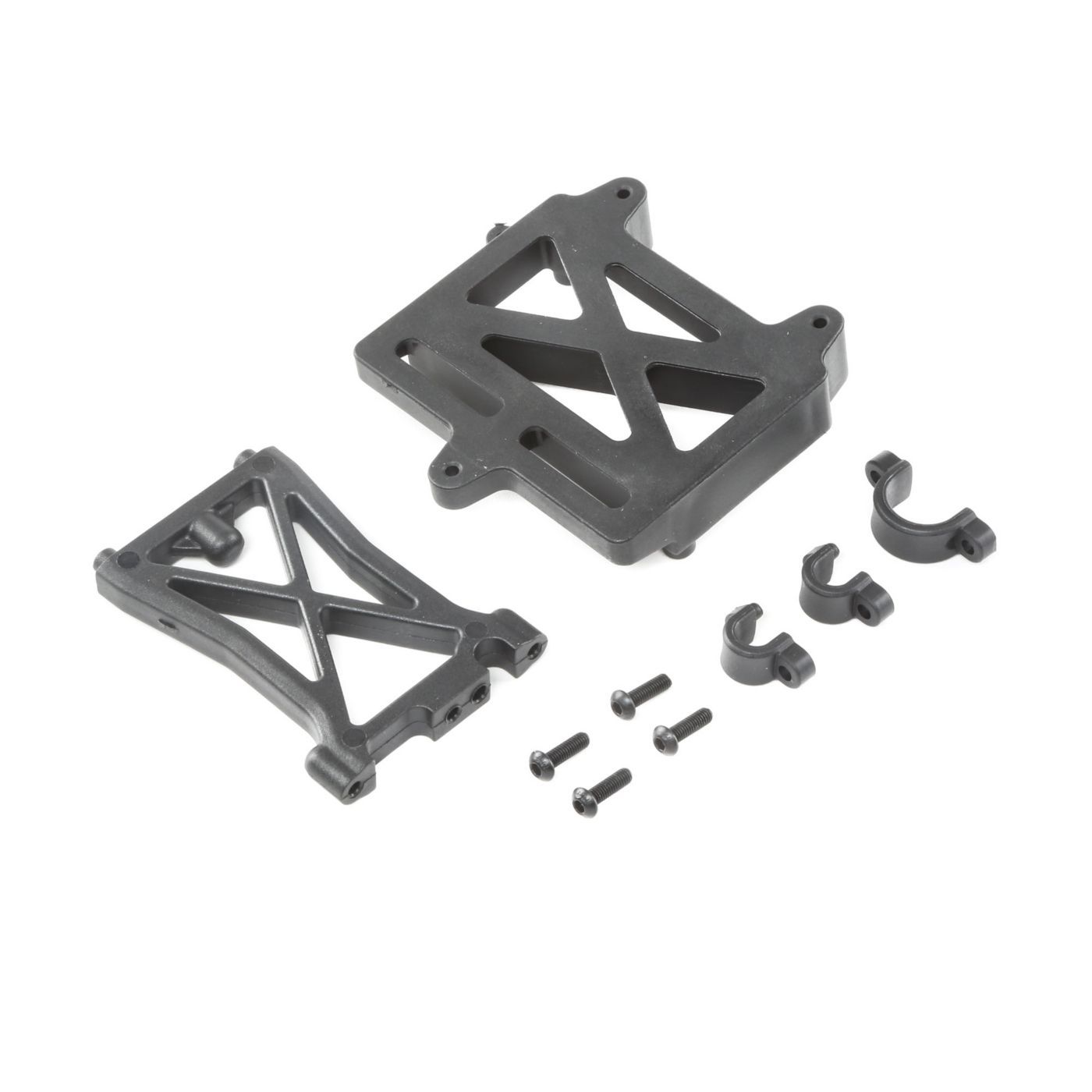 Losi ESC Mount Plate, Standoff &amp; Clamps: DBXL-E (Z-LOS252060)