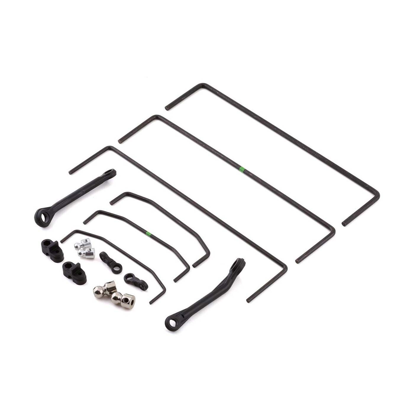 Losi Front &amp; Rear Sway Bar Set (3): SBR 2.0 (Z-LOS254068)