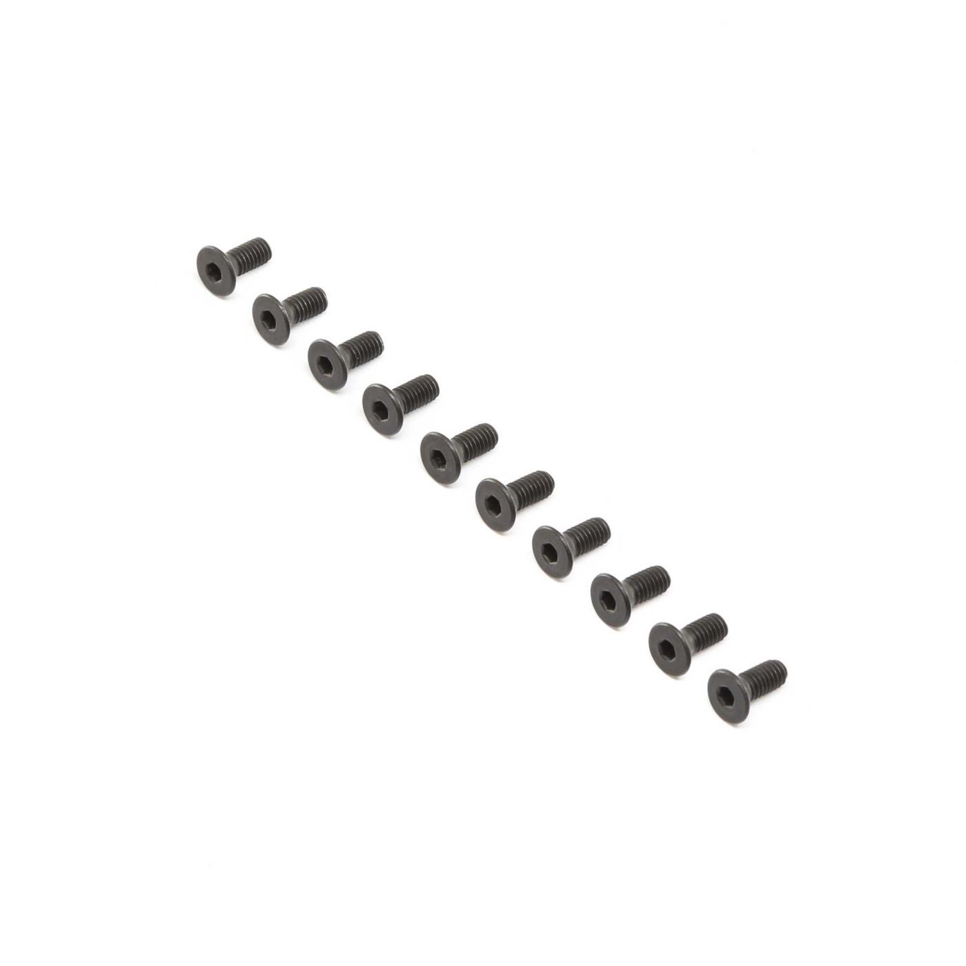 Losi Flat Head Screws, Stl, BO, M4 x 10mm (10) (Z-LOS255016)