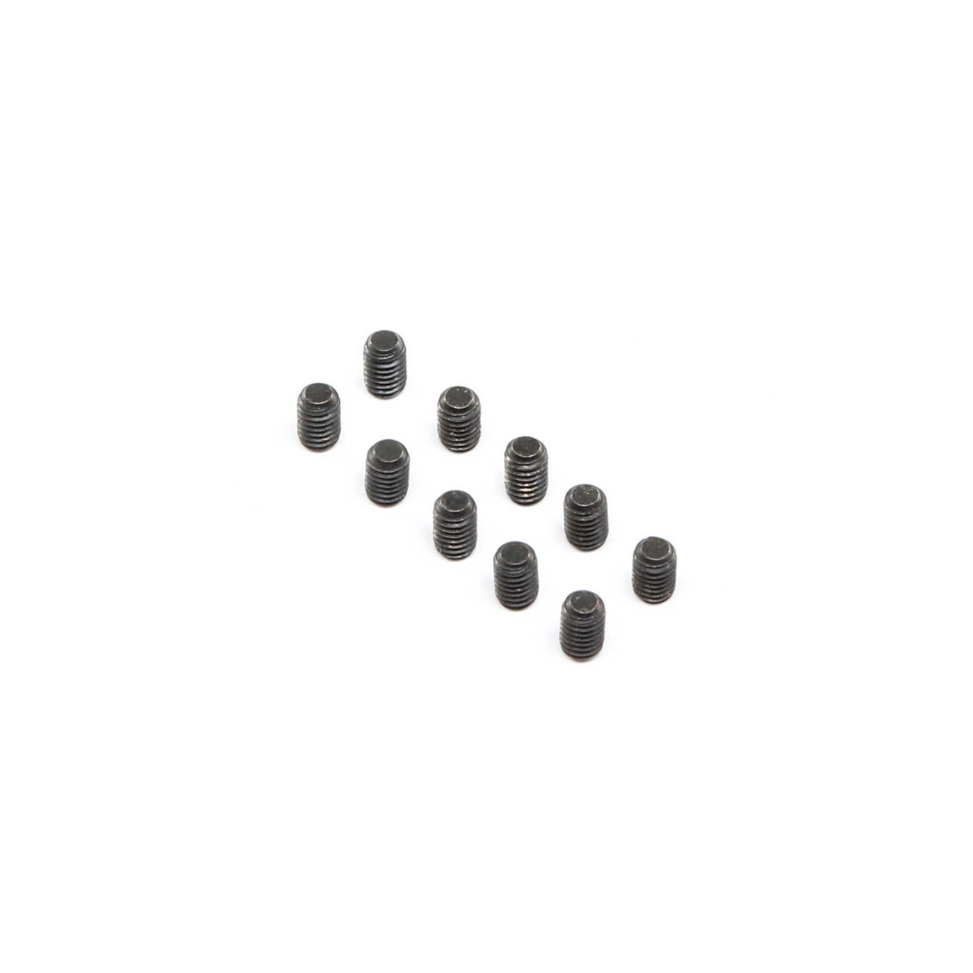 Losi Set Screws, Stl, BO, Flat Point, M4 x 6mm (10) (Z-LOS255021)