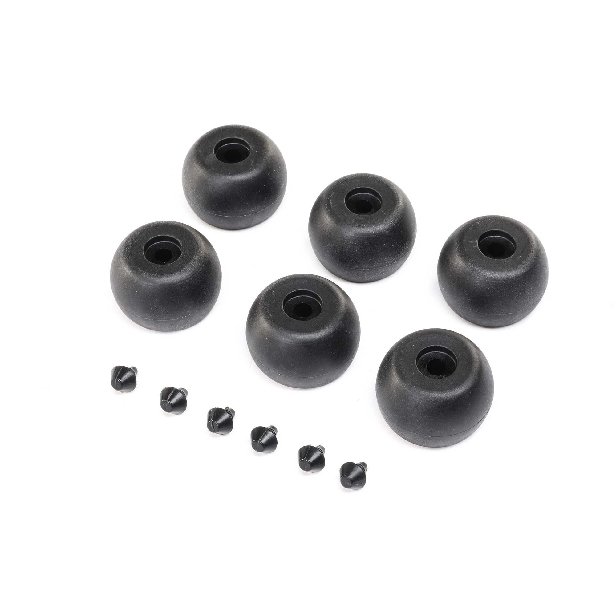 Losi Lean Bar Wheels &amp; Stops (6): Promoto-MX (Z-LOS264003)