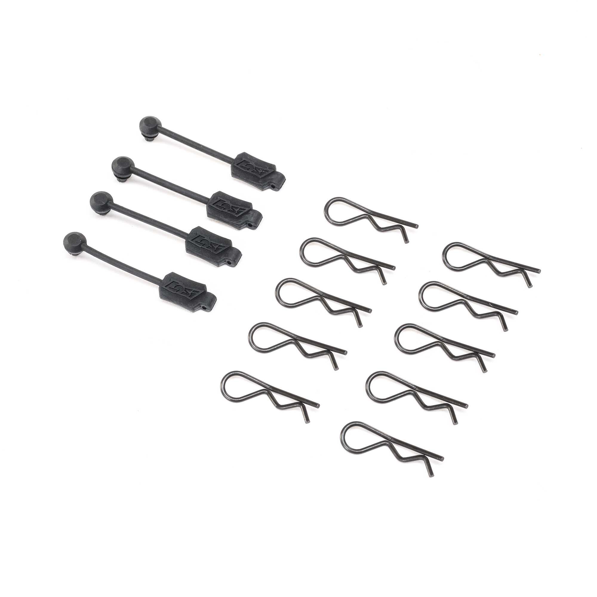 Losi Body Clip (10) &amp; Leash (4): Promoto-MX (Z-LOS266000)