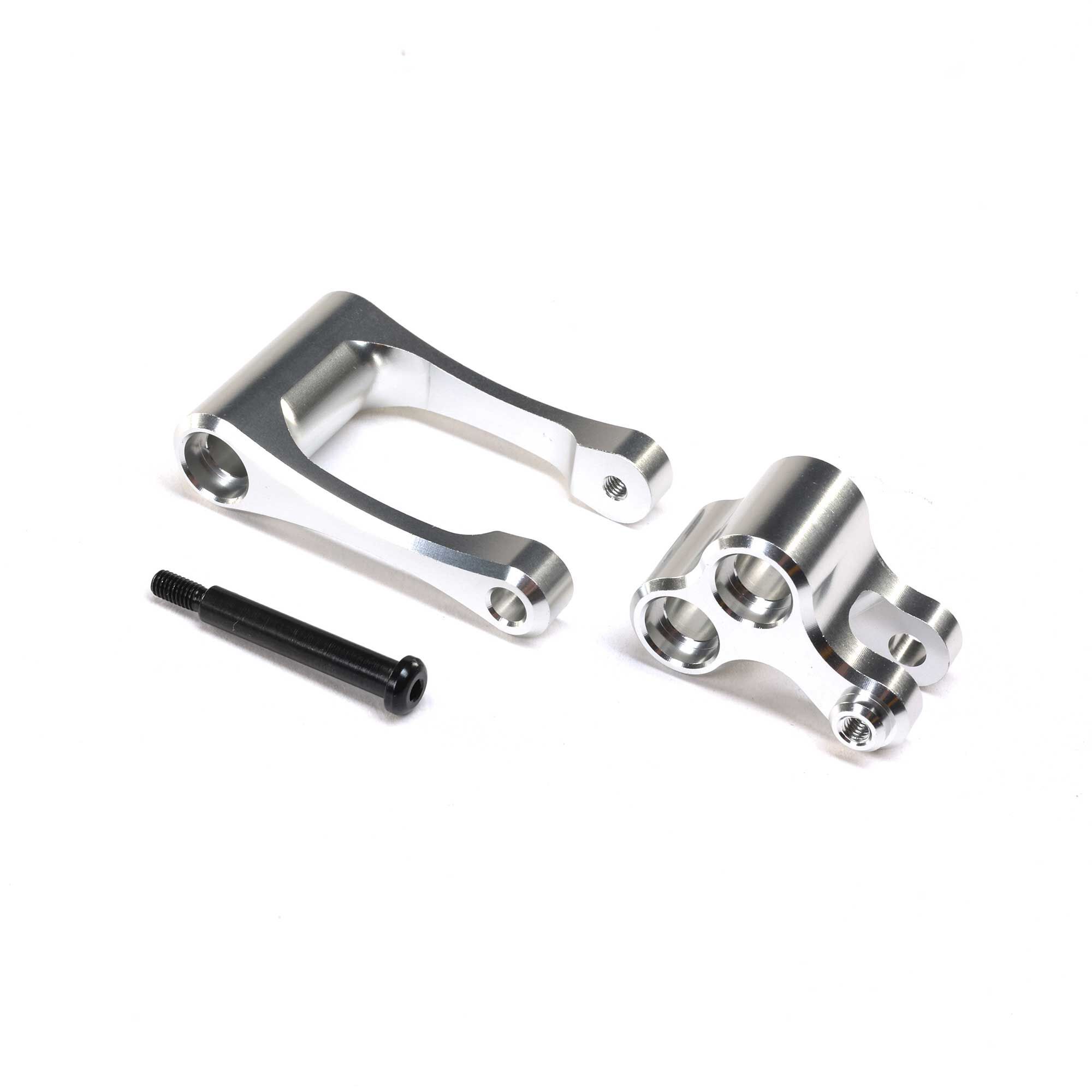 Losi Aluminum Knuckle &amp; Pull Rod, Silver: Promoto-MX (Z-LOS364001)