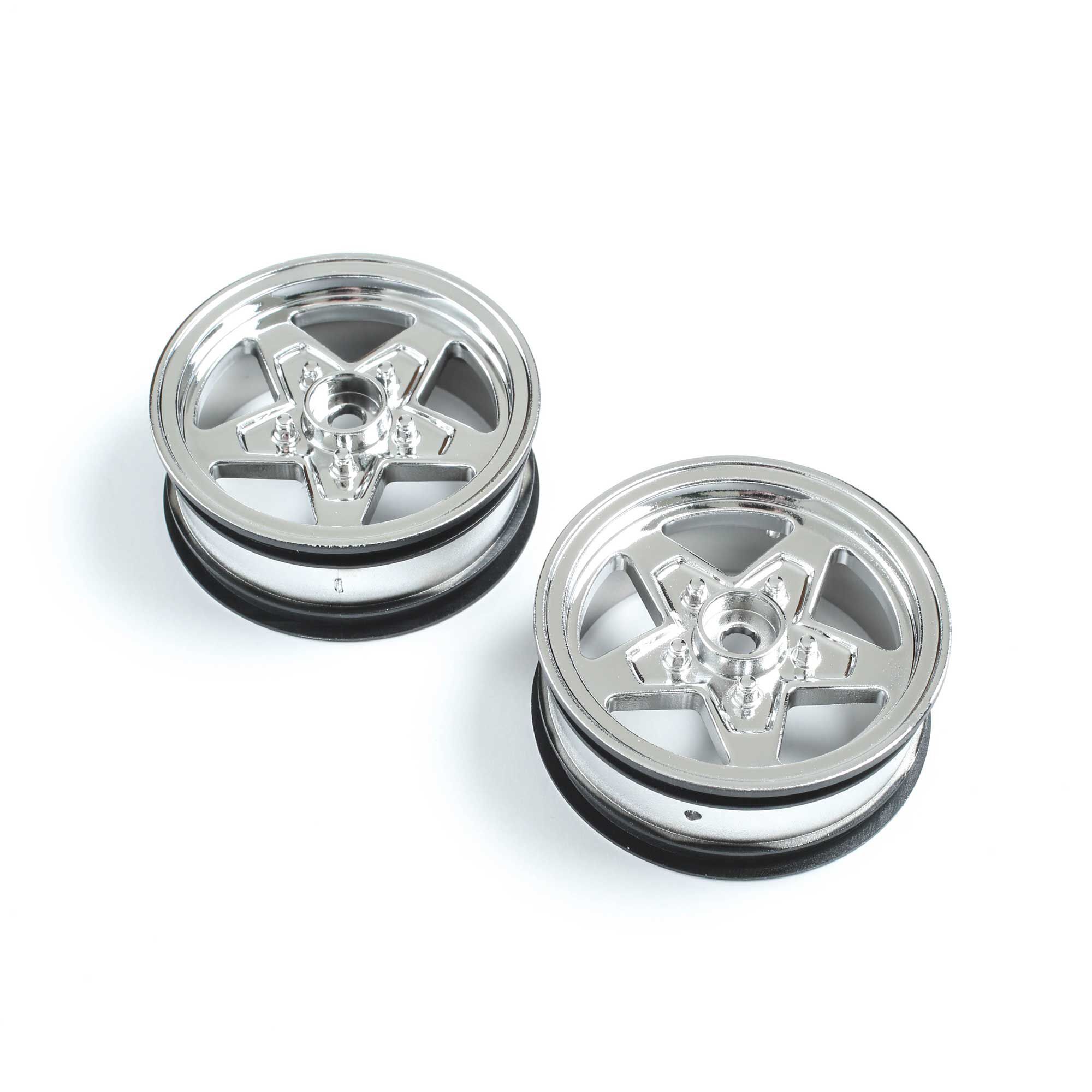 Losi Front Wheel, Chrome (2): 22S Drag (Z-LOS43045)