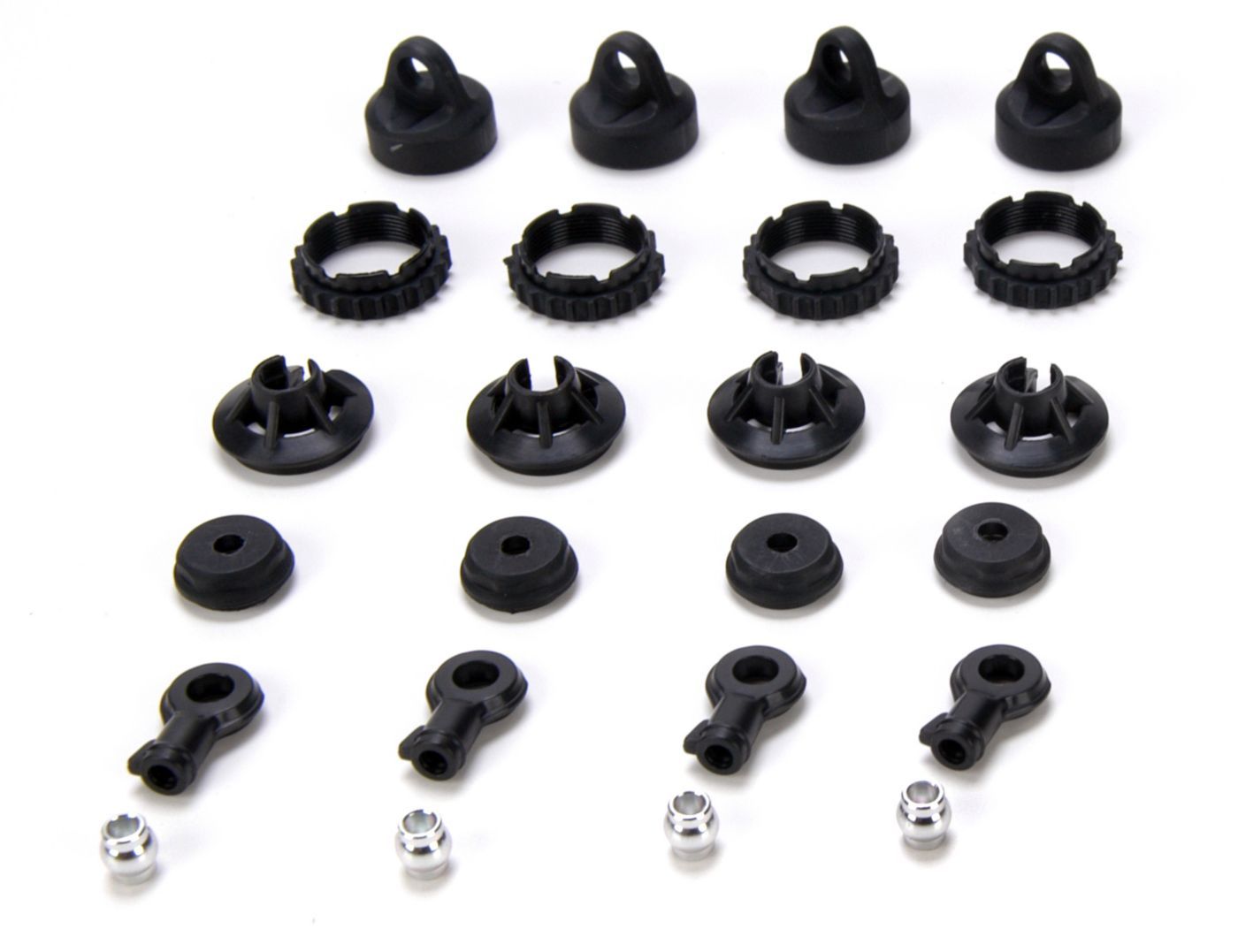 Losi Shock Plastics Set (4): 10-T (Z-LOSB2904)